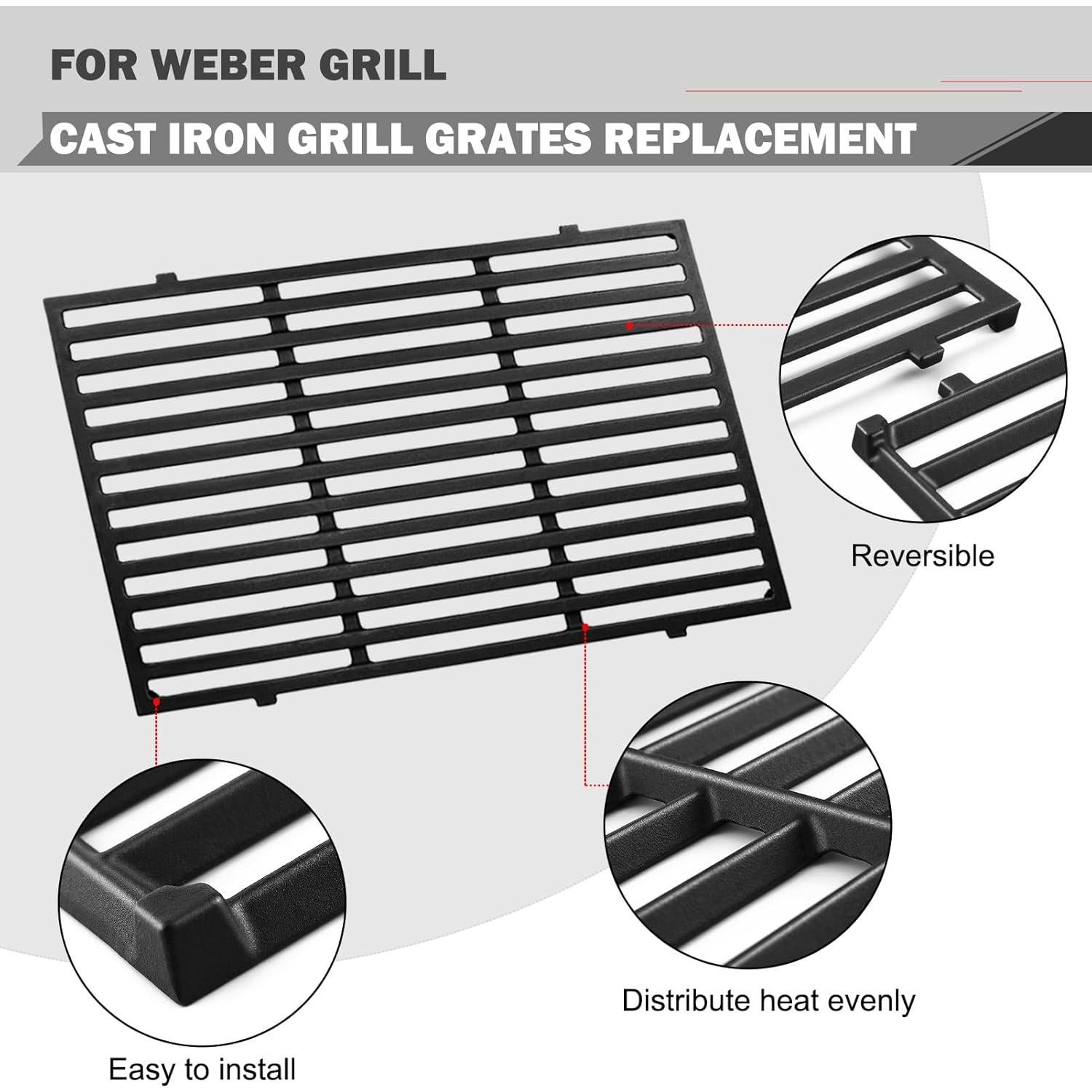 Rejillas de Parrilla Weber Spirit 300 Oklagarden 17.5" x 23.8"