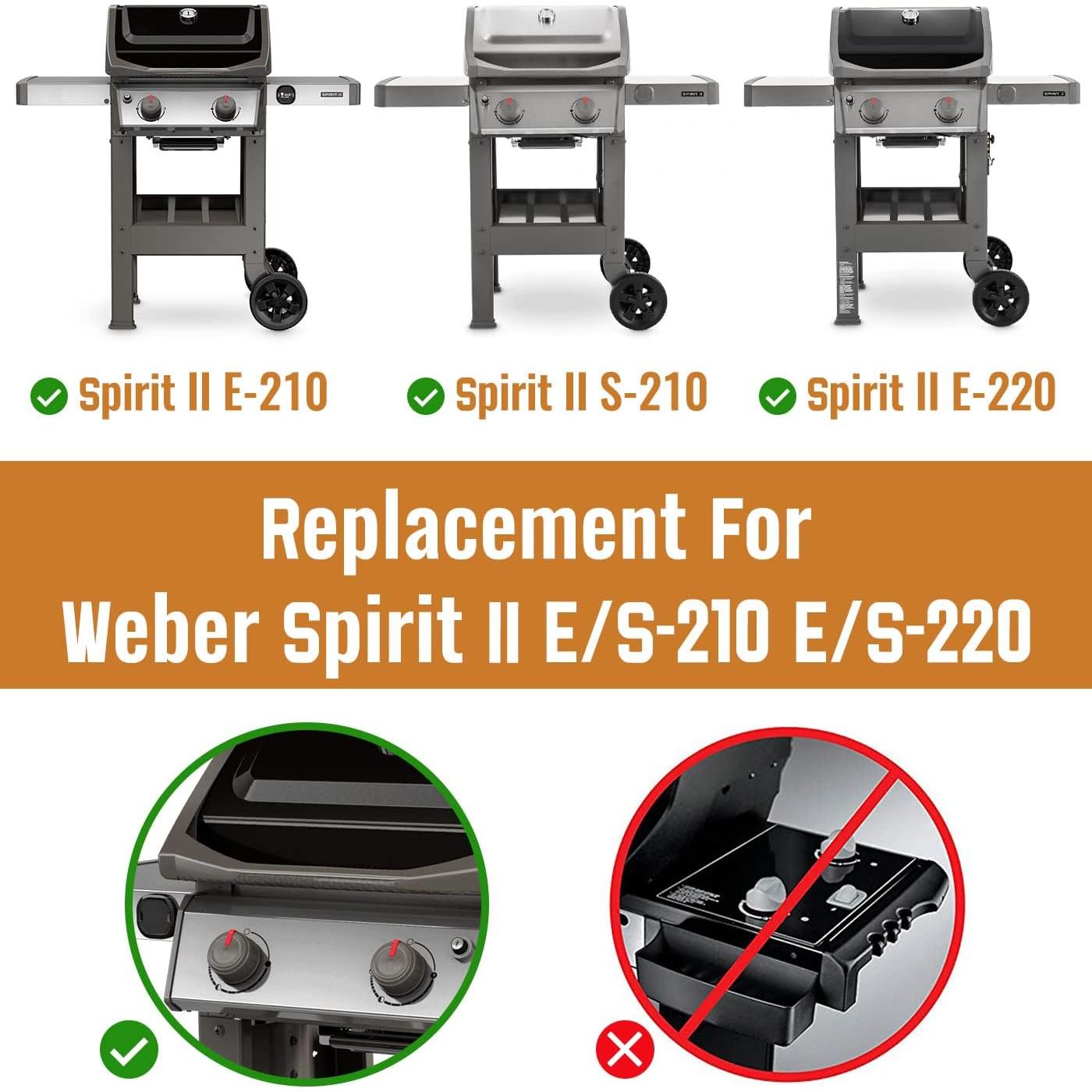 Barras Flavorizer para Parrilla Weber Spirit II 2 Piezas Acero