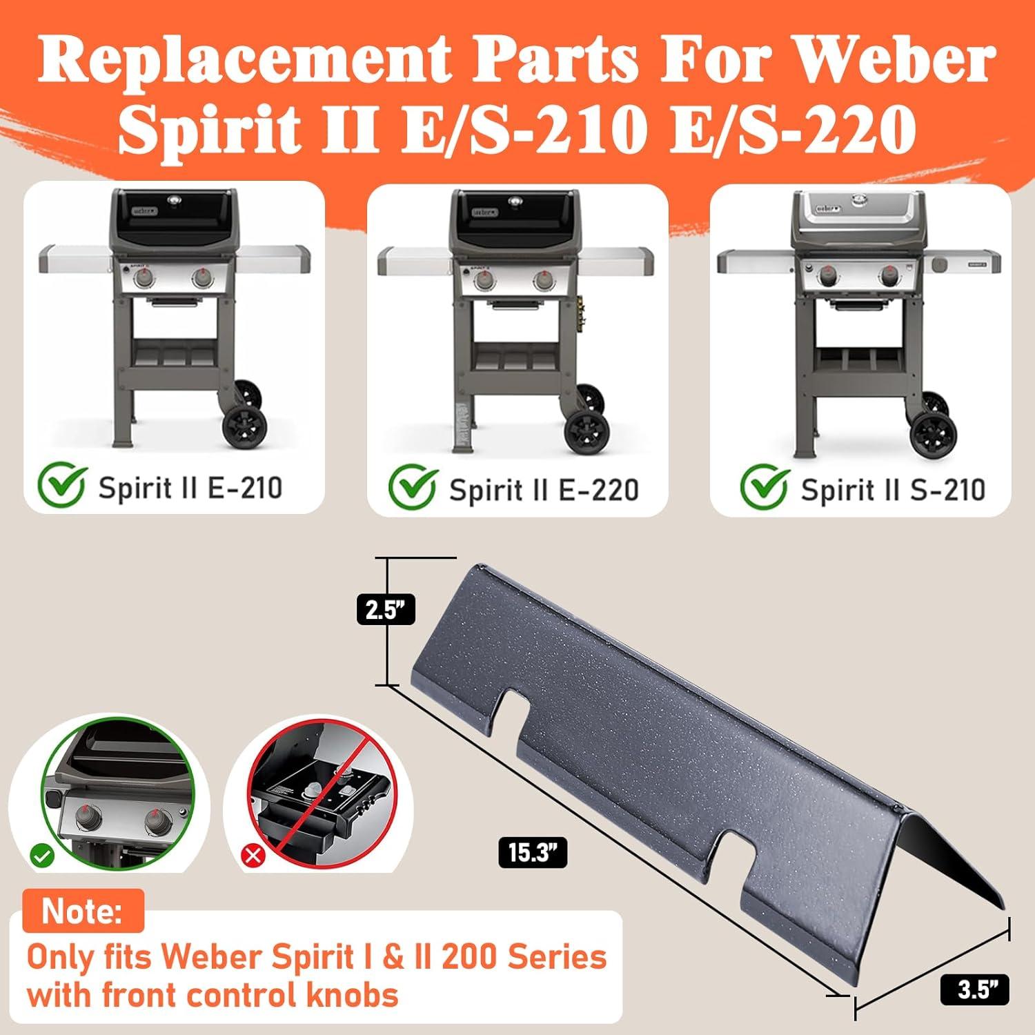 Barras Flavorizer Weber Spirit 2 38.1 cm Acero Esmaltado