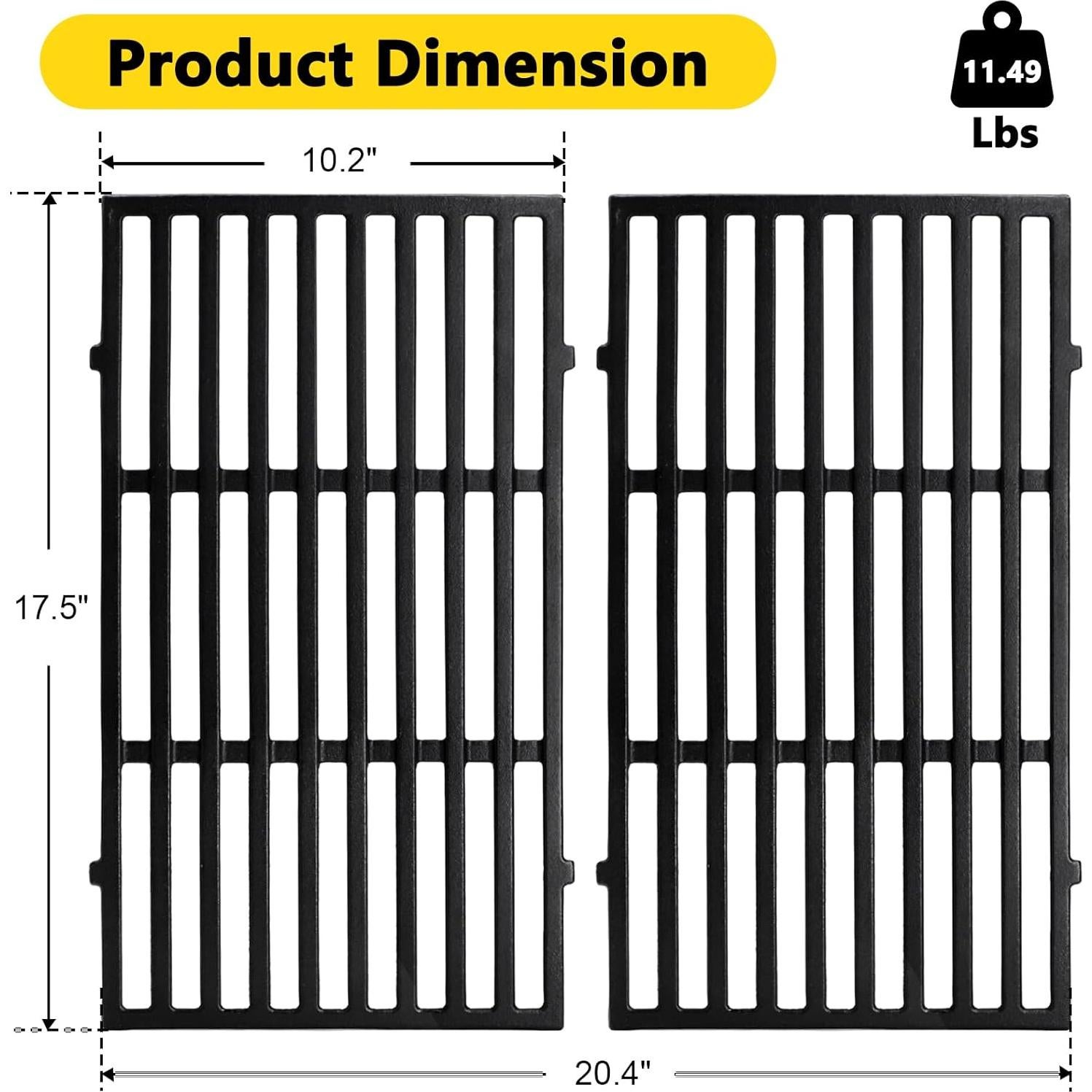 Kit de Reemplazo Parrilla Weber Spirit 200 Hipoilk - 2 Quemadores