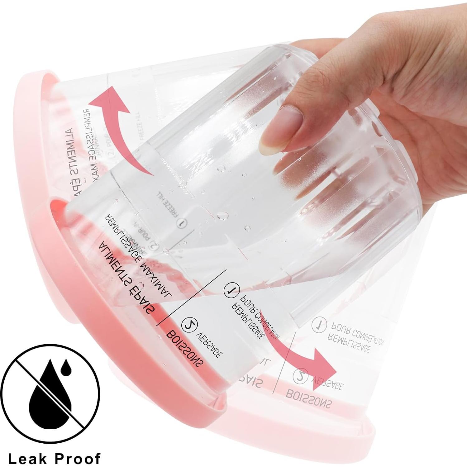 Paquete de 4 Contenedores Ninja Creami Deluxe 24 OZ con Tapas