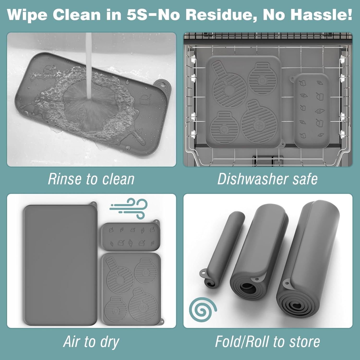 Juego de 3 Almohadillas de Silicona Ninja Creami NC701 Antideslizantes