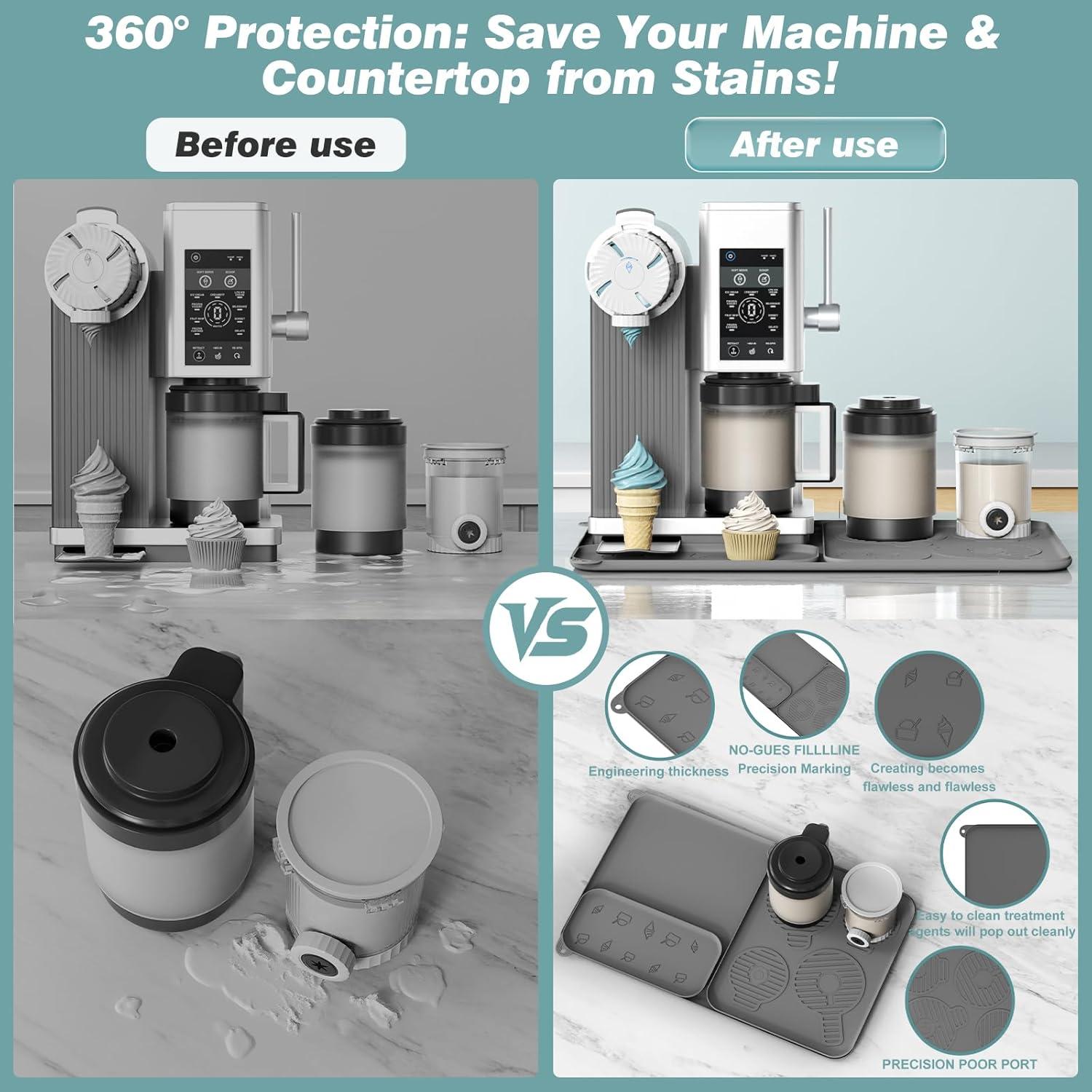 Juego de 3 Almohadillas de Silicona Ninja Creami NC701 Antideslizantes