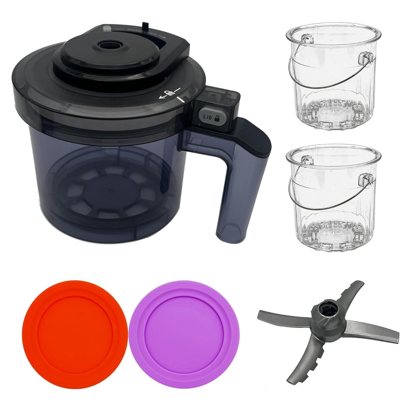 Paleta y Tapa de Reemplazo Ninja CREAMi NC301/NC300/NC299AMZ