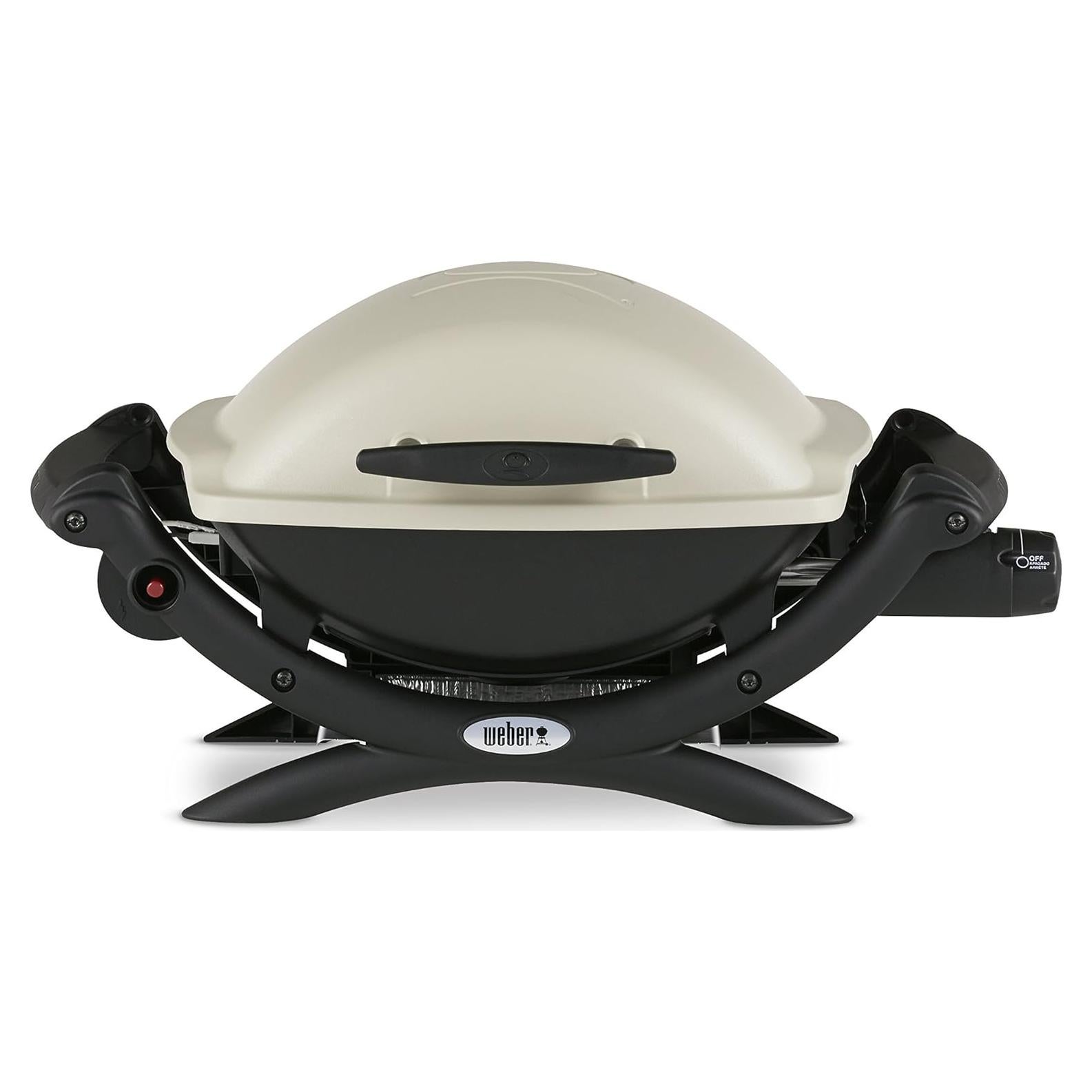 Parrilla de Propano Weber Q1000, 8500 BTU, Compacta, Cromo