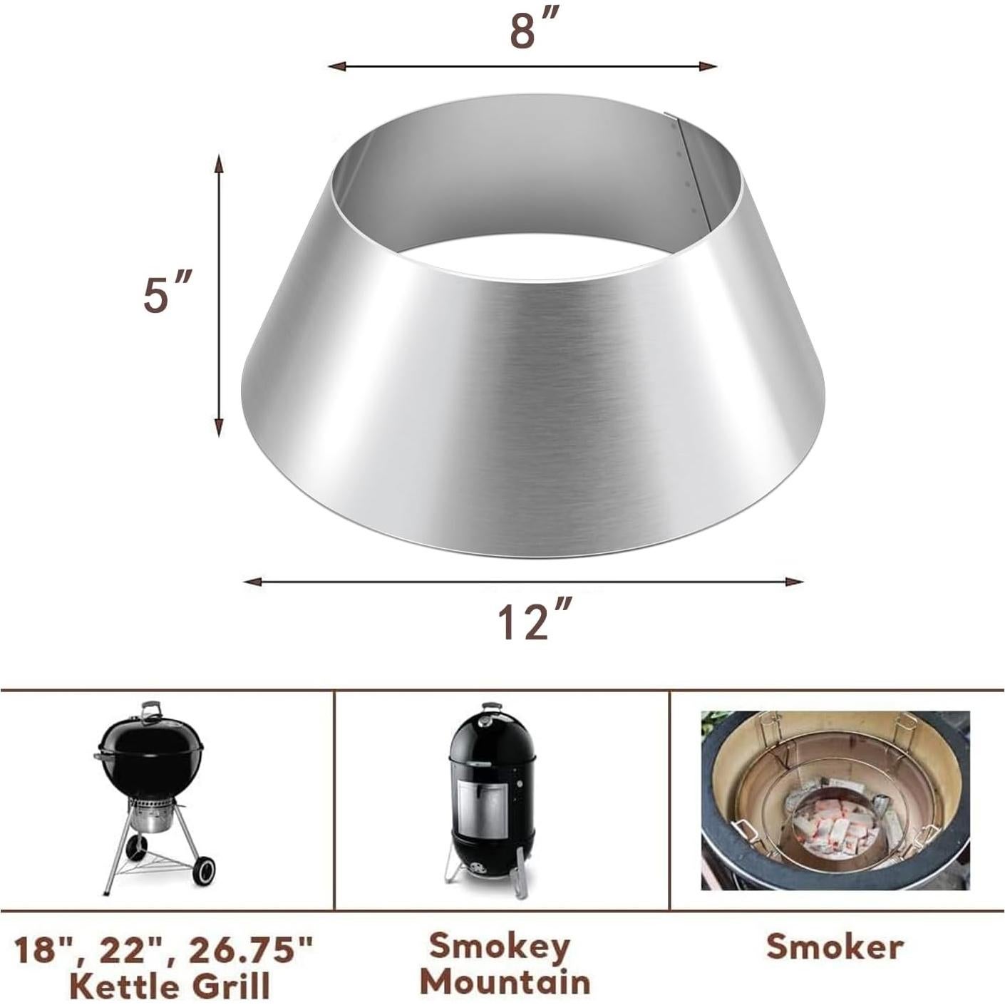 BBQ Whirlpool Uniflasy para Weber Kettle 22" Acero Inoxidable