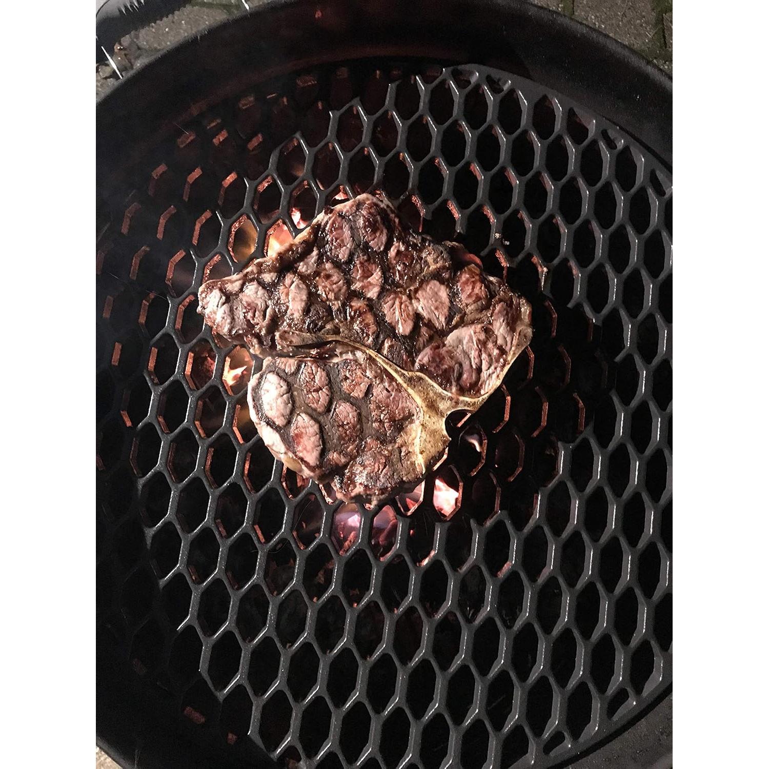 Rejilla de Hierro Fundido Aura para Parrilla Weber Kettle 22"