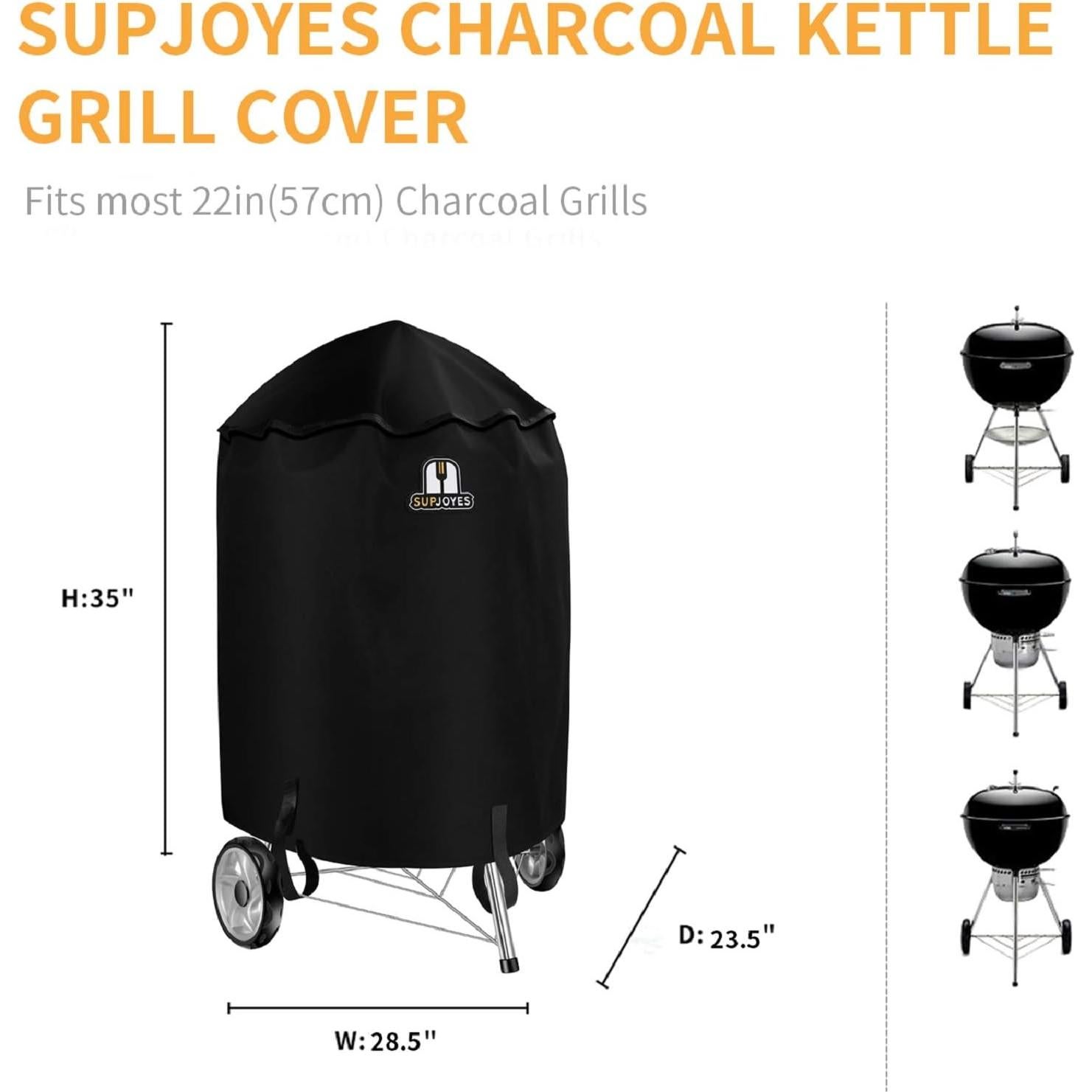 Funda para Parrilla SUPJOYES 22 Pulgadas Impermeable