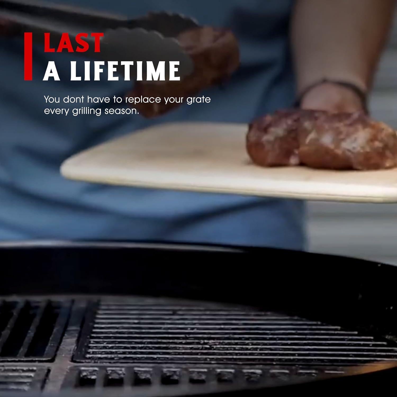 Rejilla Modular Hierro Fundido Craycort 54.3 cm Pre-Sazonada