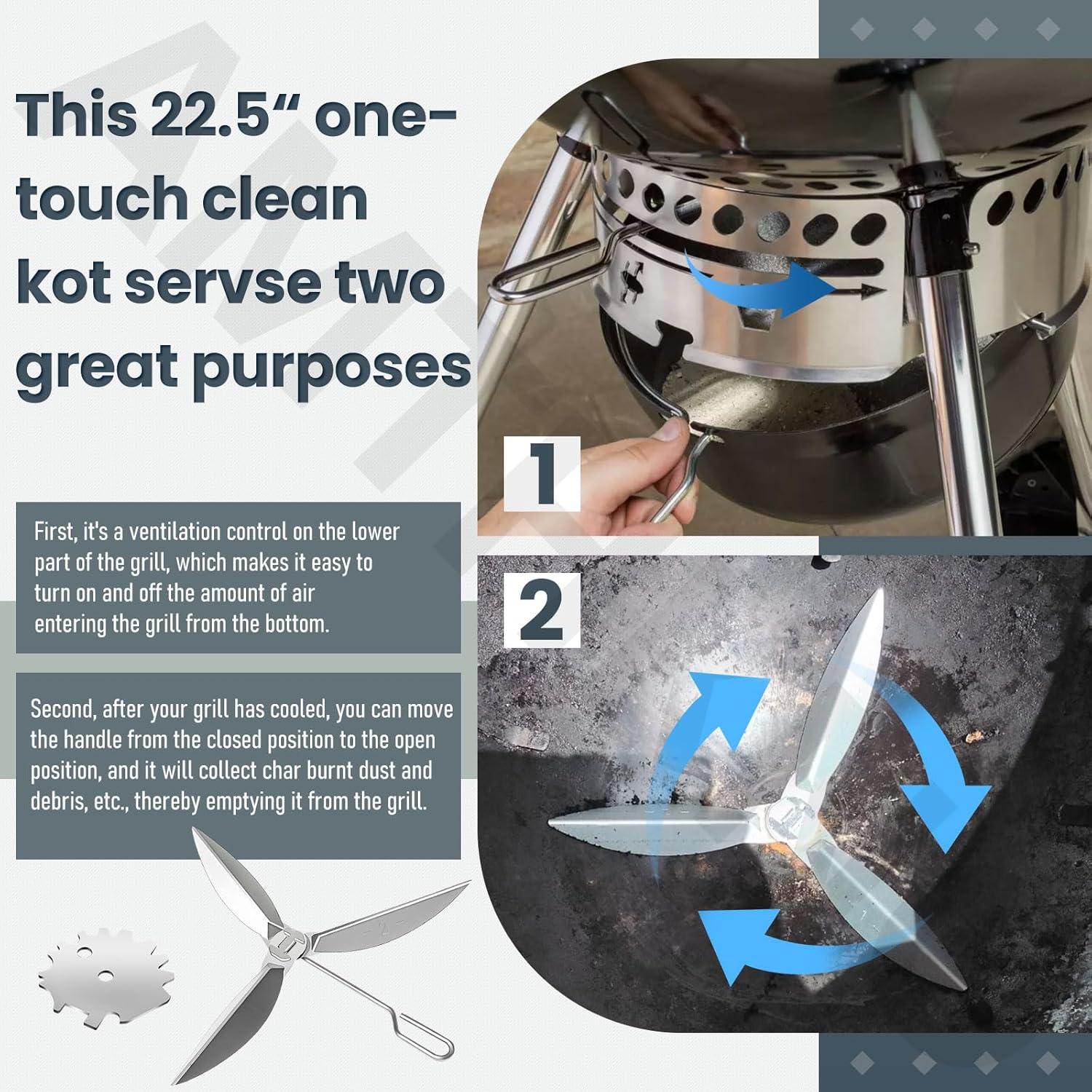 Kit de Limpieza One-Touch AMTHKNO 57 cm para Parrillas Weber