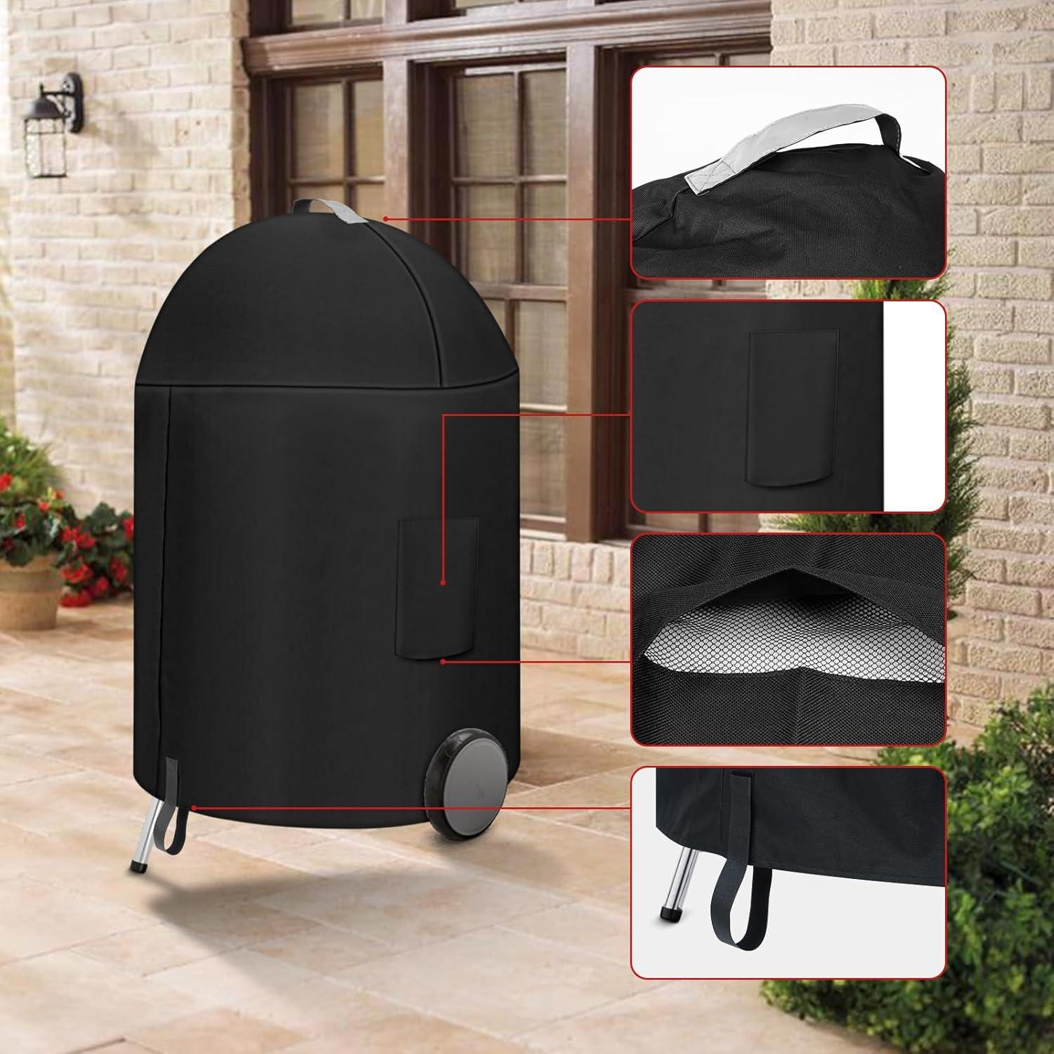 Cubierta de Parrilla de Carbón AOREWTGGH 22" Impermeable