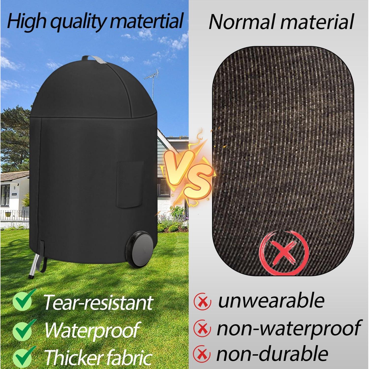 Cubierta de Parrilla de Carbón AOREWTGGH 22" Impermeable