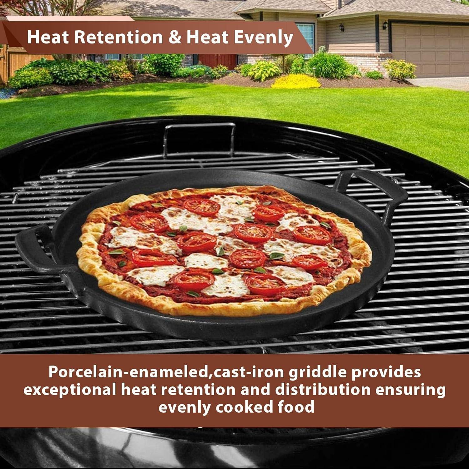 Plancha de Hierro Fundido QuliMetal para Parrillas Weber 37x30.5 cm