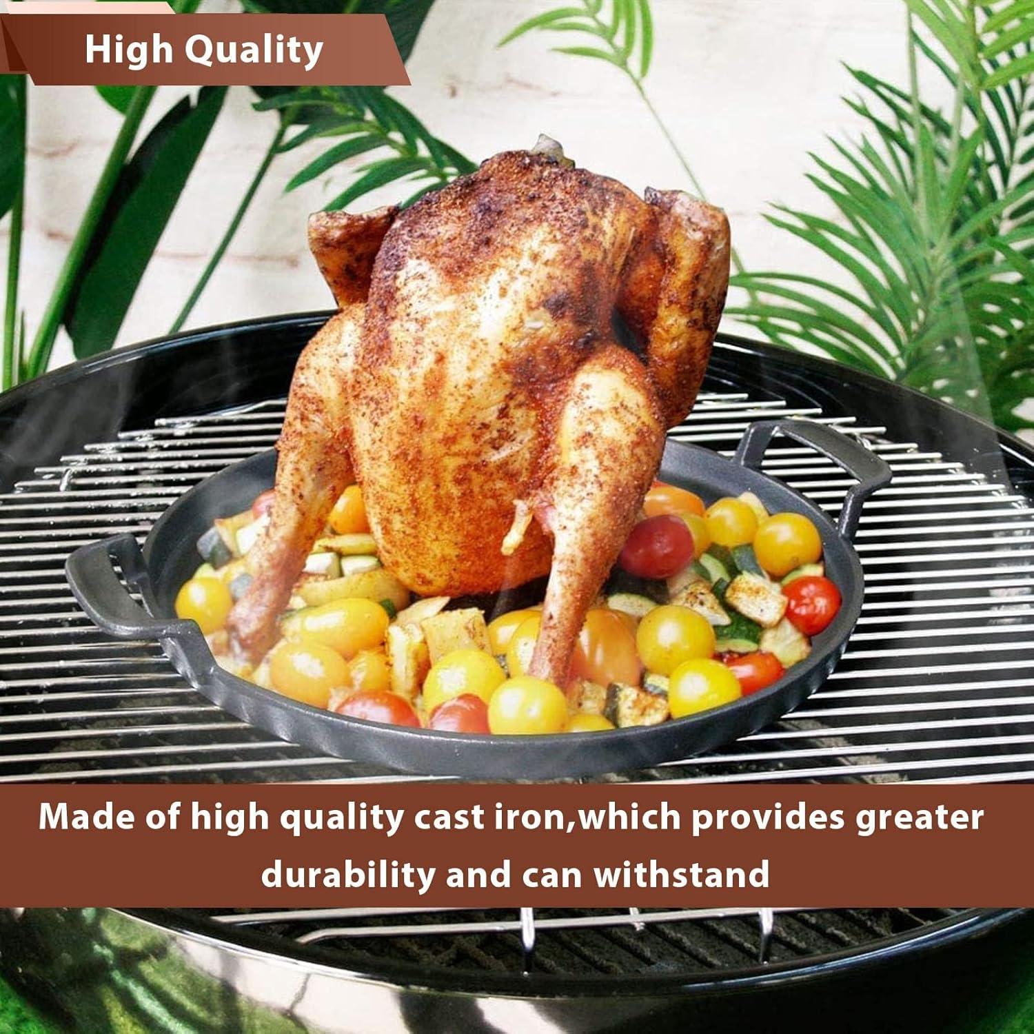 Plancha de Hierro Fundido QuliMetal para Parrillas Weber 37x30.5 cm