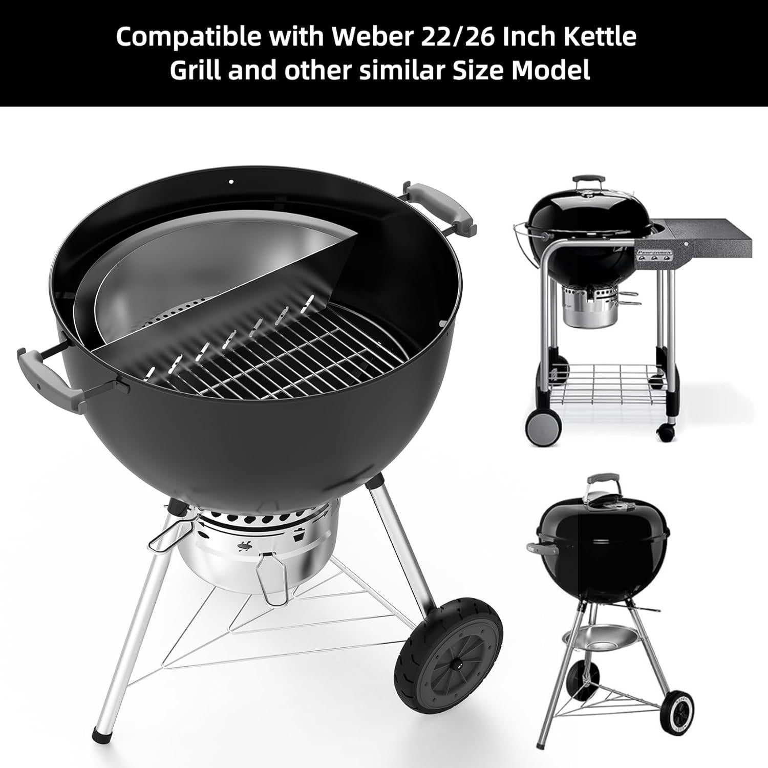 Cesta de Carbón Inoxidable Skyflame 51.3x21.3cm para Parrilla 22"