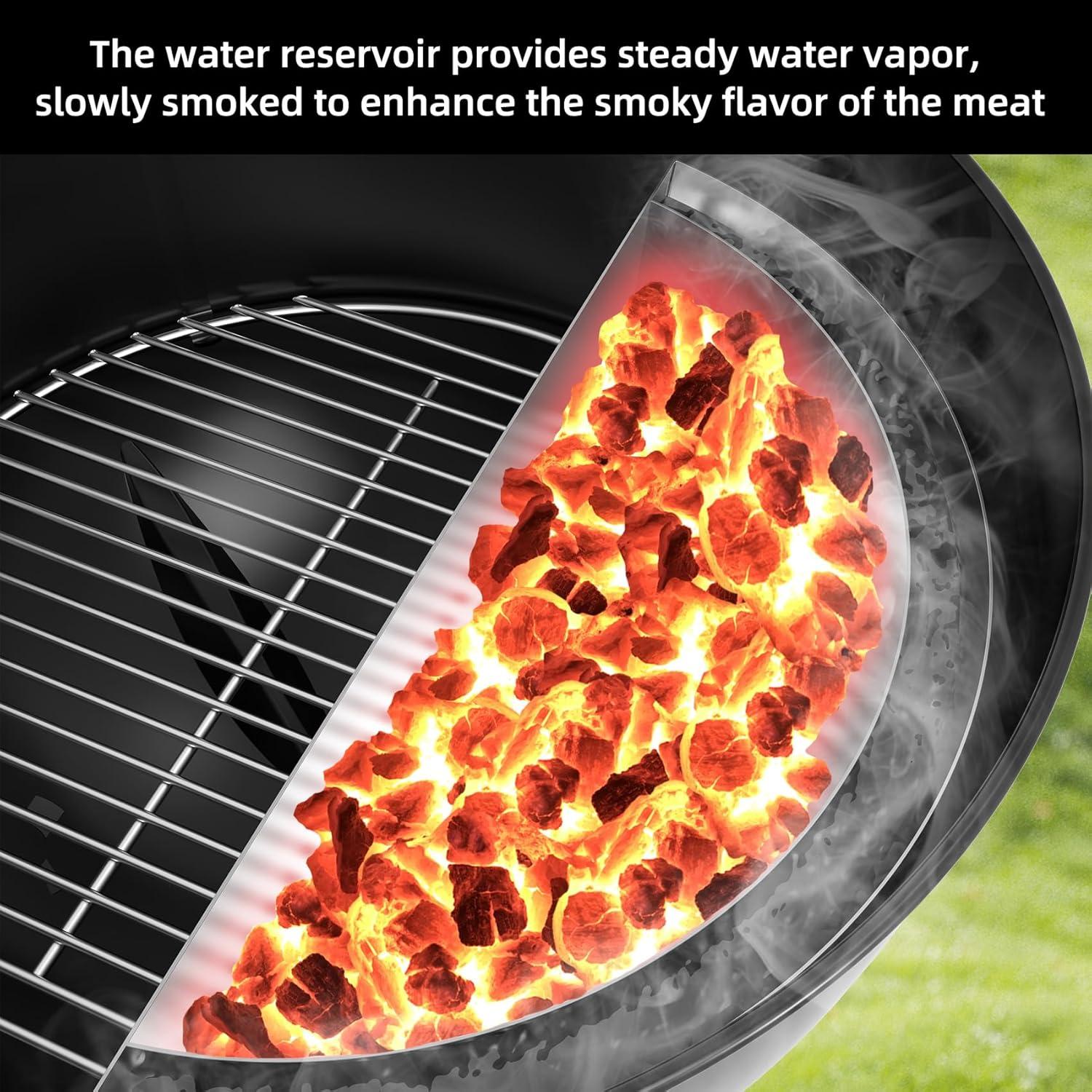 Cesta de Carbón Inoxidable Skyflame 51.3x21.3cm para Parrilla 22"