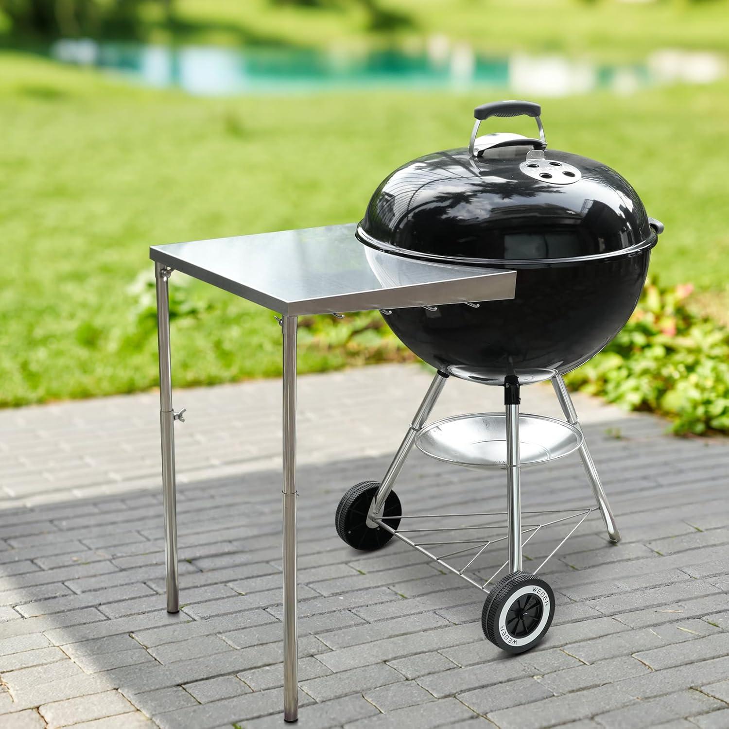 Mesa de trabajo de acero inoxidable Stanbroil para parrillas