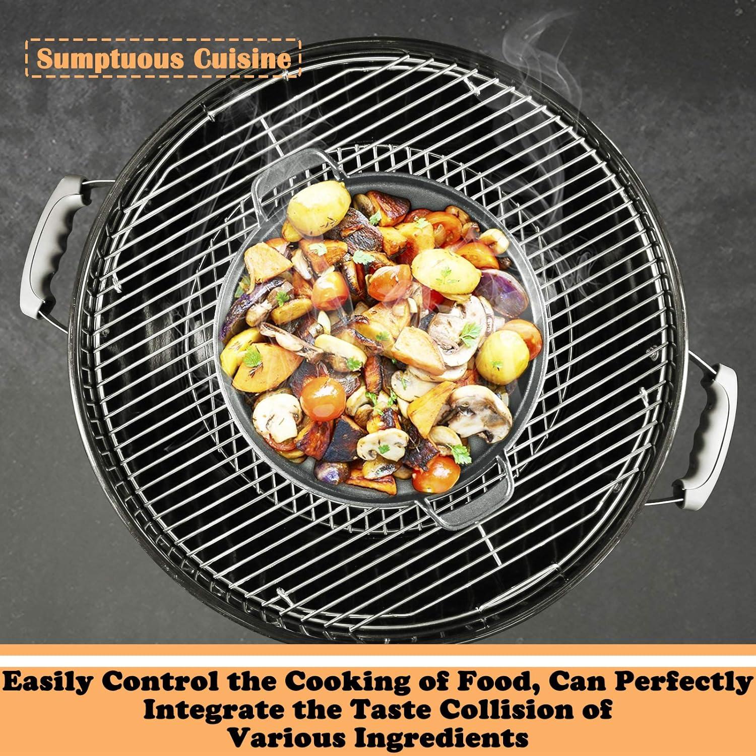 Plancha de Hierro Fundido Hisencn 7421 para Parrilla Weber 22.5"