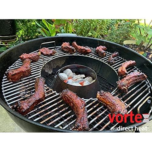 Vortex Accesorio Parrilla BBQ Carbón Acero Inoxidable 16.5 cm