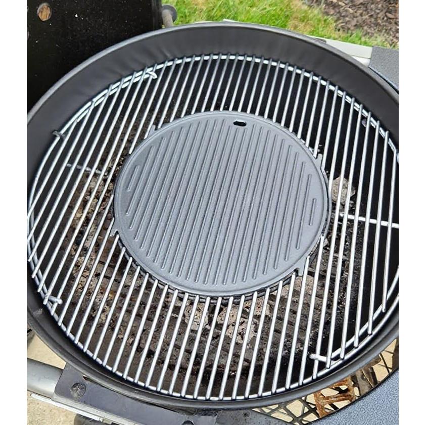 Plancha de Hierro Fundido BBQ 12" para Parrilla Weber 22.5"