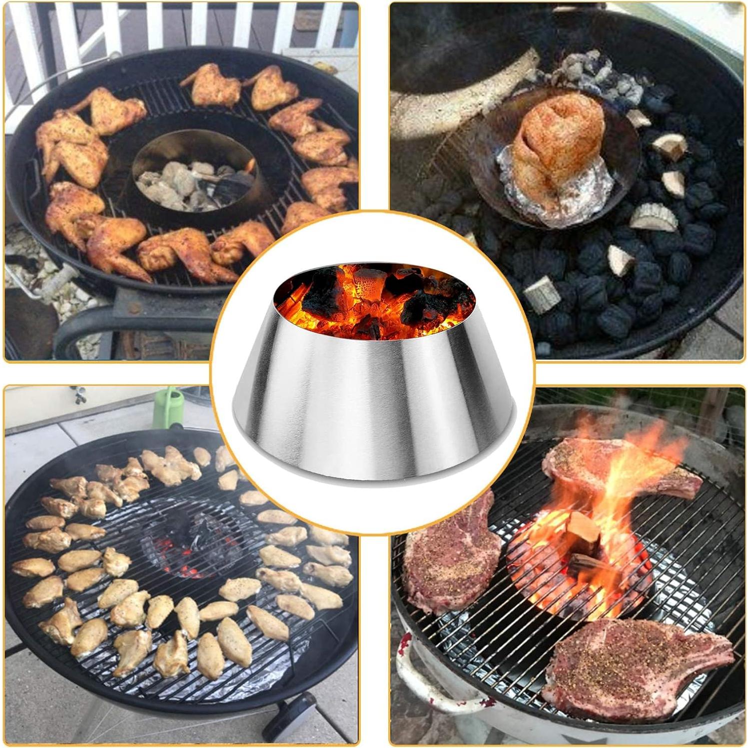 Accesorio BBQ Whirlpool GRISUN para Weber 22" Carbón Acero Inox