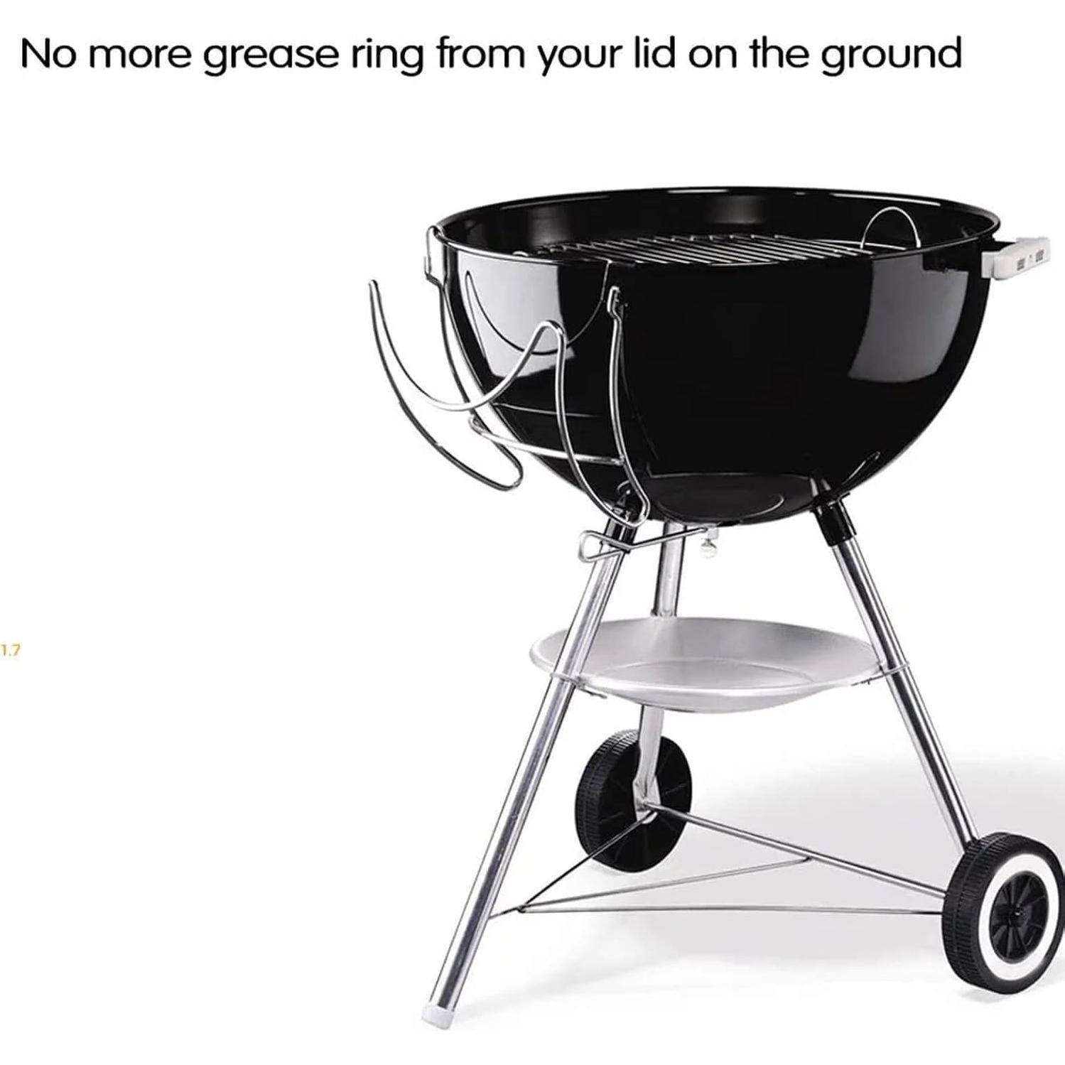 Estante Lateral y Soporte para Tapa GRISUN para Parrilla Weber 22"