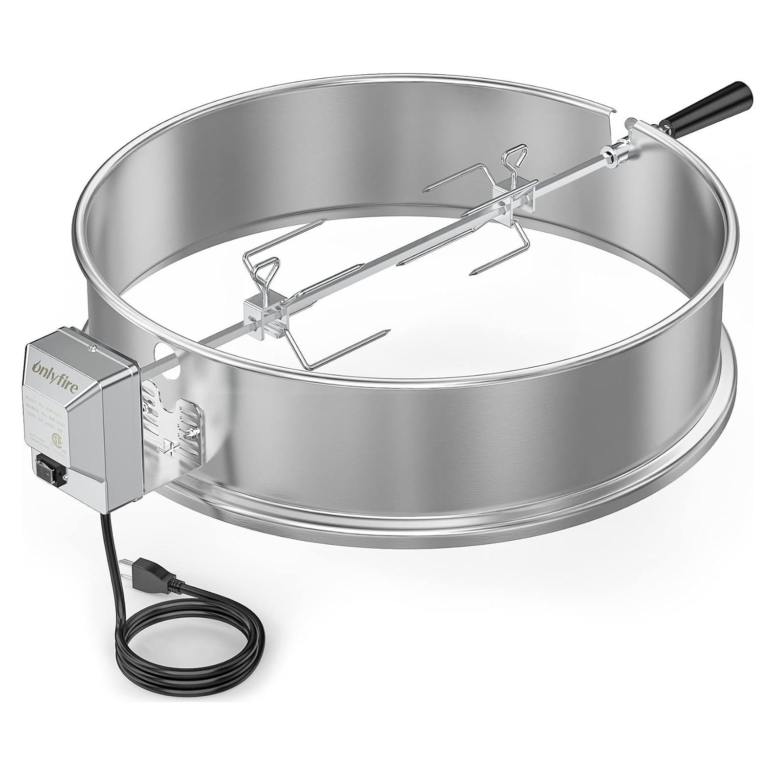 Kit Rotisserie Acero Inoxidable Onlyfire para Parrilla 57 cm