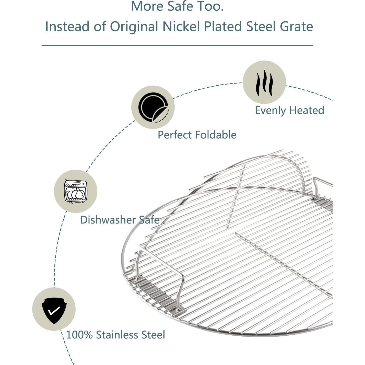 Rejilla de Cocina KAMaster Acero Inoxidable 304 54.6cm para Weber