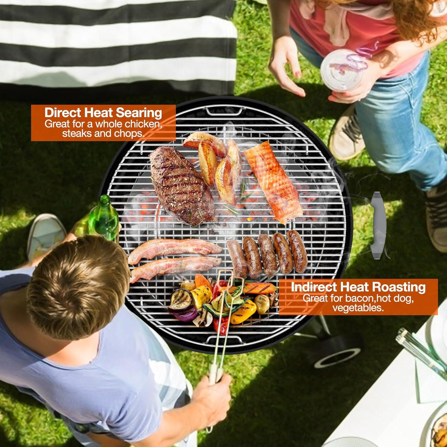 Canasta de Carbón de Acero Inoxidable Onlyfire 51.3x11.7 cm