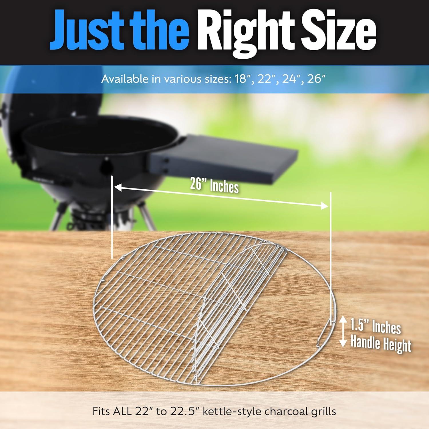 Rejilla de Cocción Slow 'N Sear 66 cm Acero Inoxidable EasySpin