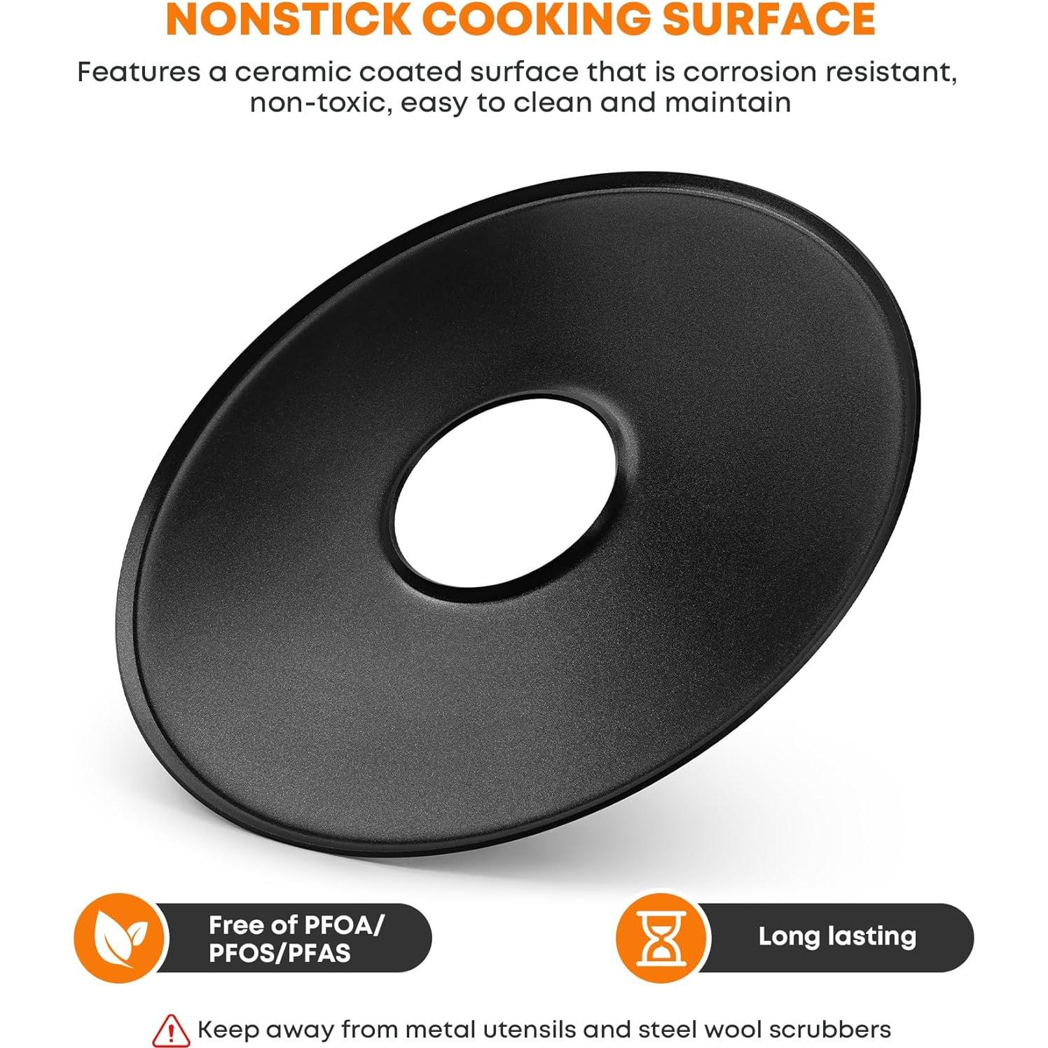 Plancha Redonda Stanbroil 22" para Parrilla Weber - Antiadherente