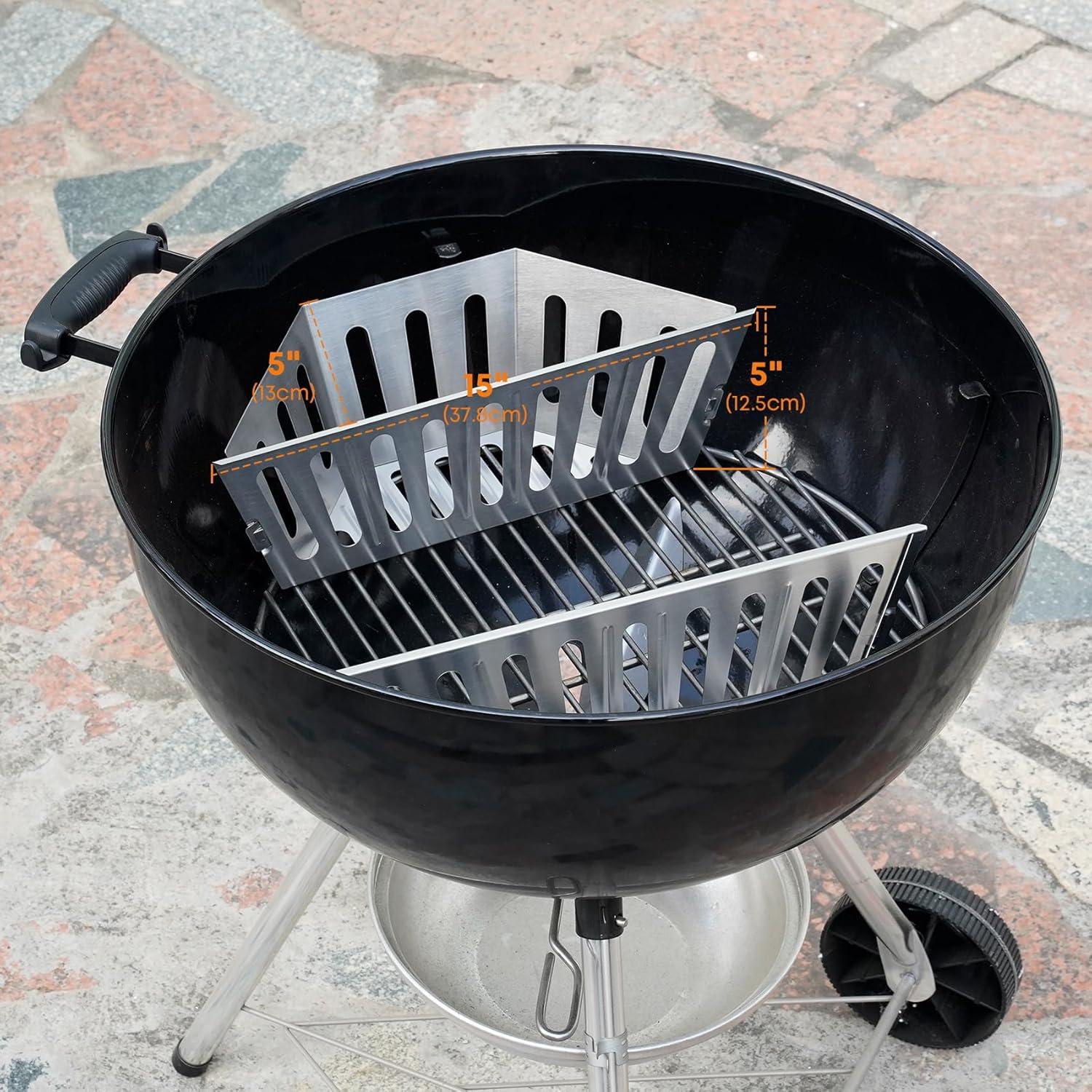 Soporte de Cesta de Carbón Stanbroil para Parrilla Weber 22" y 26"