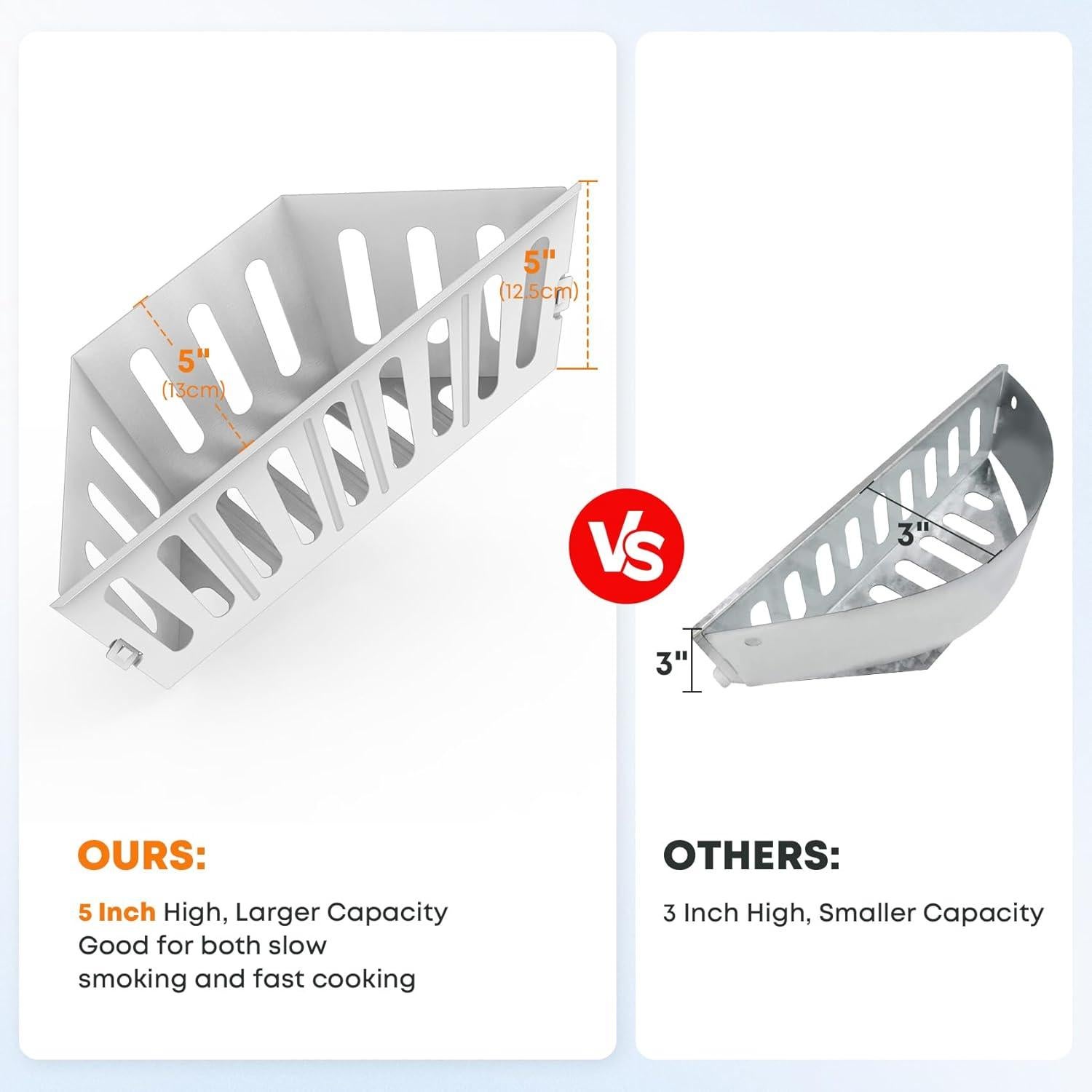 Soporte de Cesta de Carbón Stanbroil para Parrilla Weber 22" y 26"