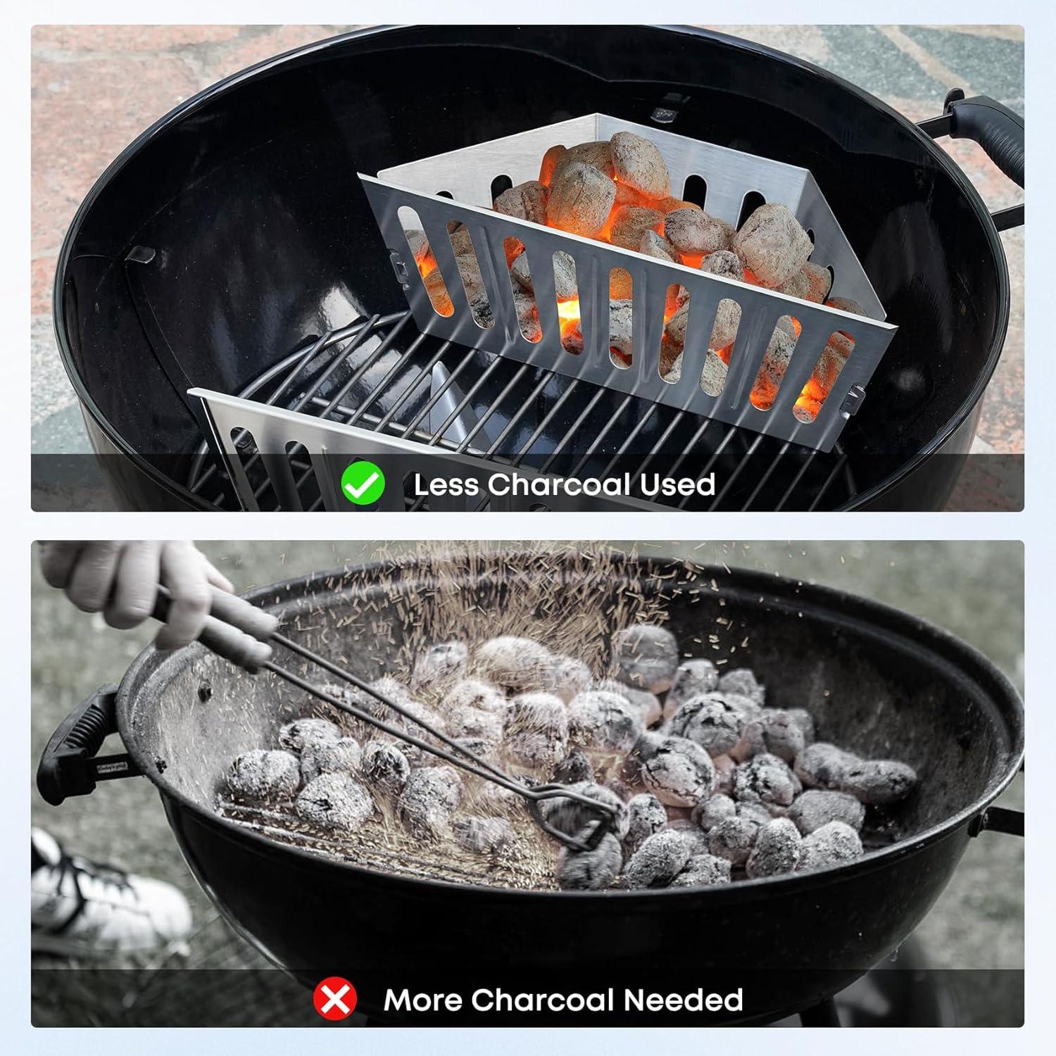 Soporte de Cesta de Carbón Stanbroil para Parrilla Weber 22" y 26"