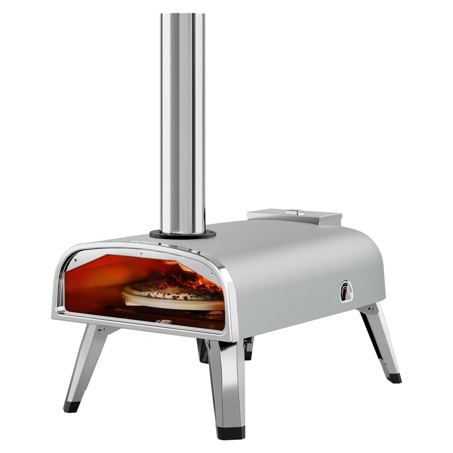 Horno de Pizza Exterior aidpiza SP120 12" Rotativo con Termómetro