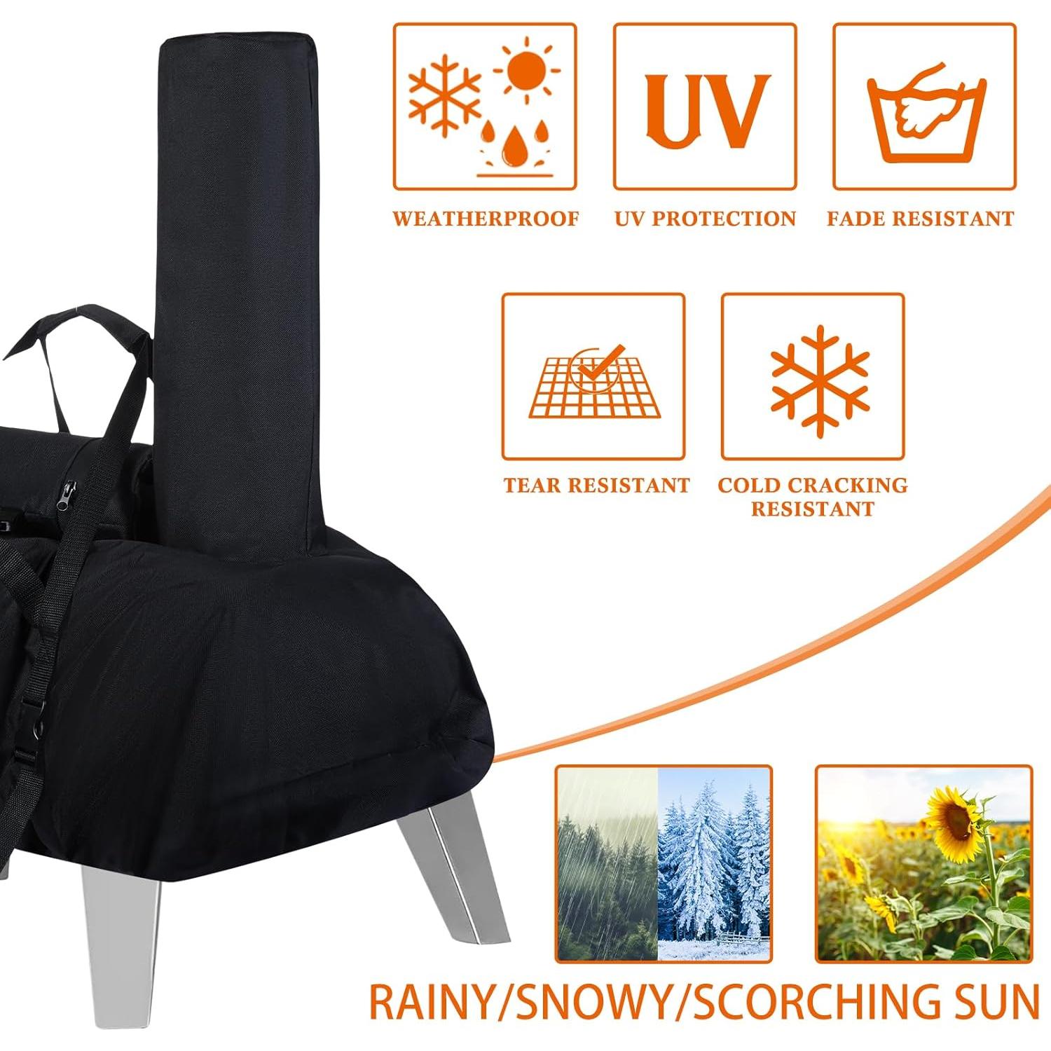 Cubierta para Horno de Pizza Wovnet Karu 12 Impermeable 600D