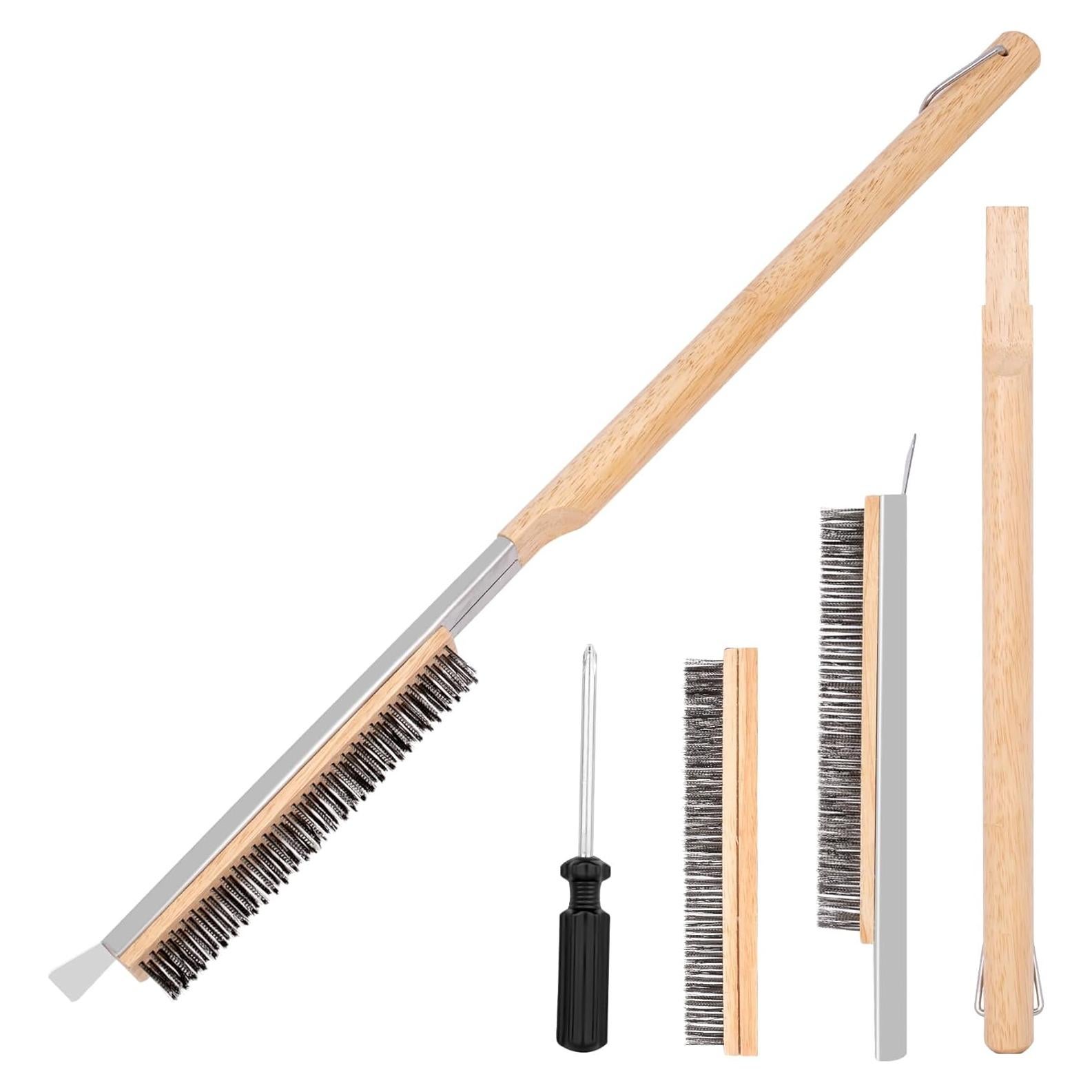 Cepillo para horno de pizza GOKOTASA 55.88 cm con raspador