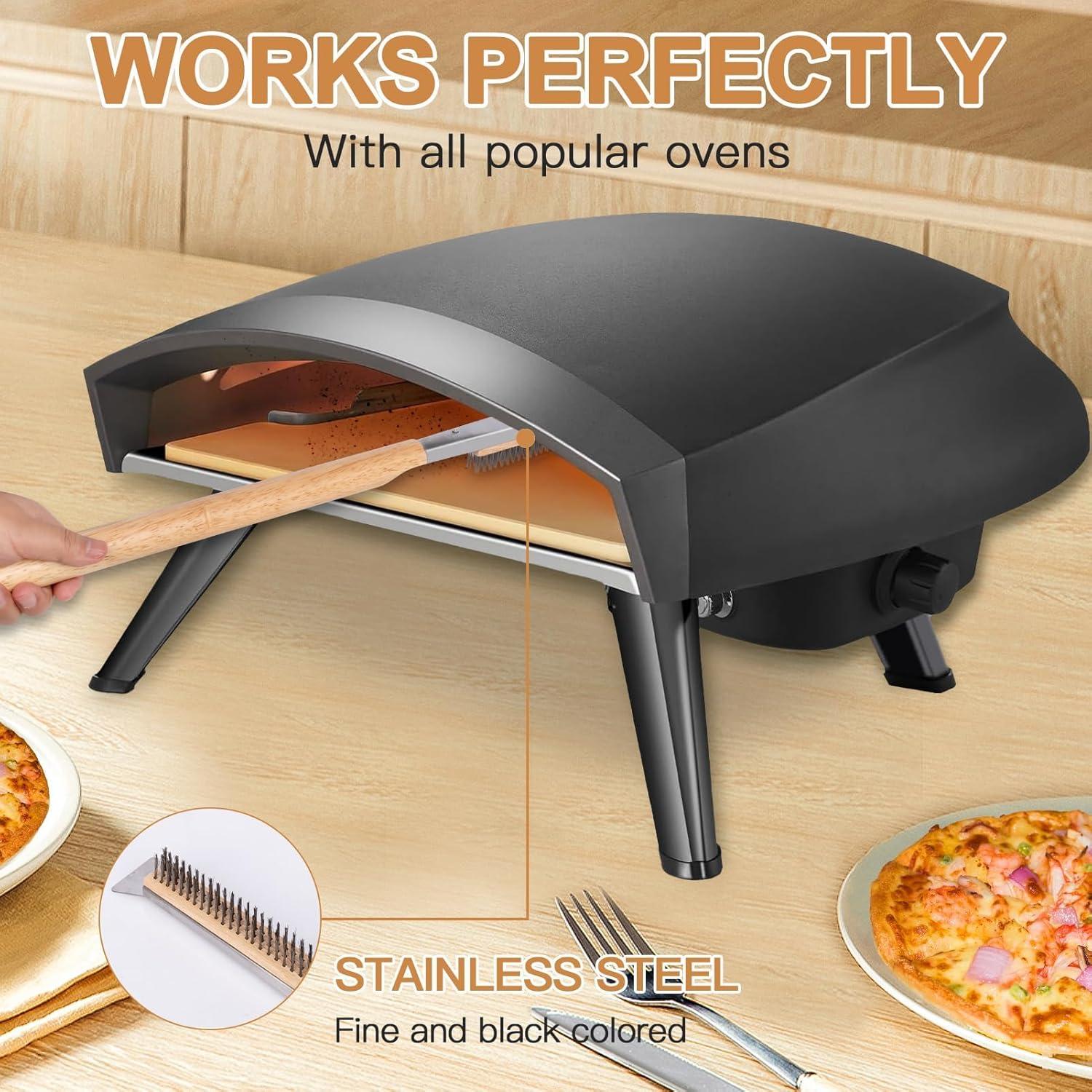 Cepillo para horno de pizza GOKOTASA 55.88 cm con raspador