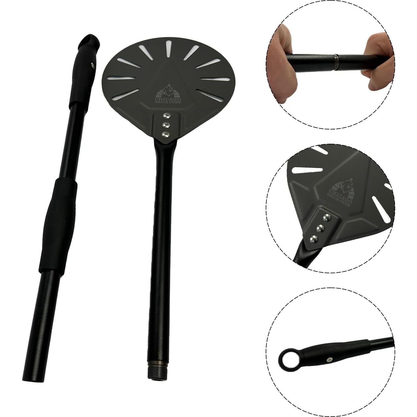 Paleta de Pizza Perforada Giratoria Chicago Brick Oven 17.78 cm