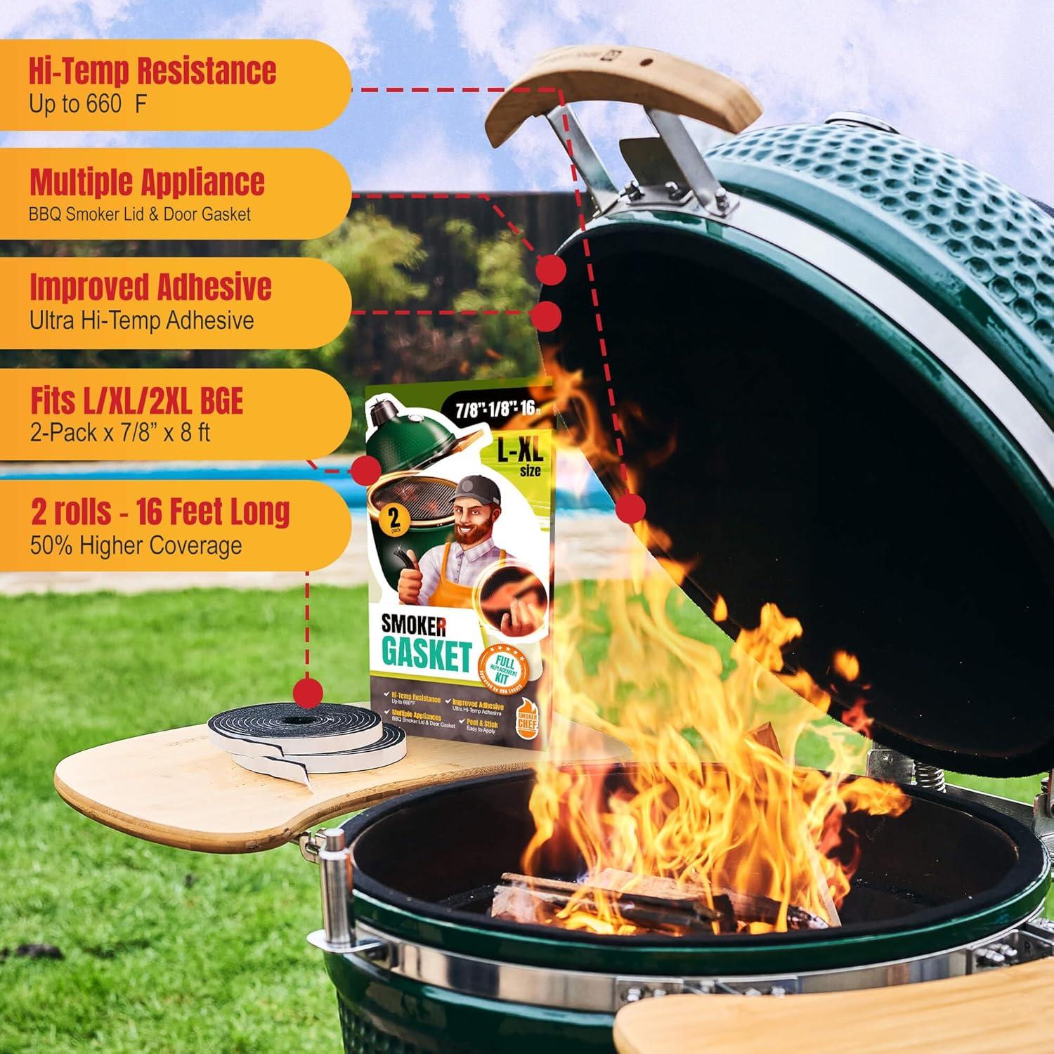 Junta de Sello Big Green Egg Grande/XL/XXL - 2x2.44m Fieltro