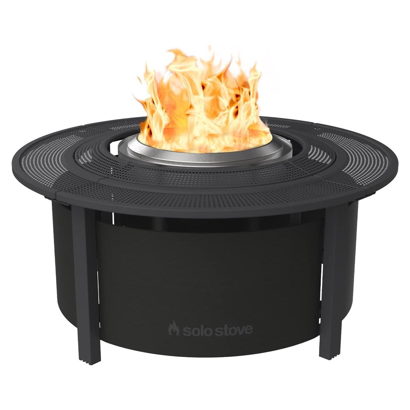 Mesa de Fuego Surround Solo Stove 78.74 cm Negra - Barrera Protectora