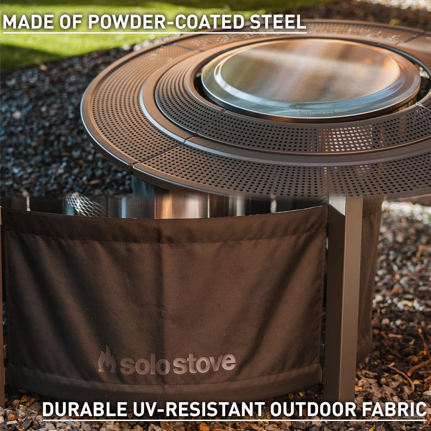 Mesa de Fuego Surround Solo Stove 78.74 cm Negra - Barrera Protectora