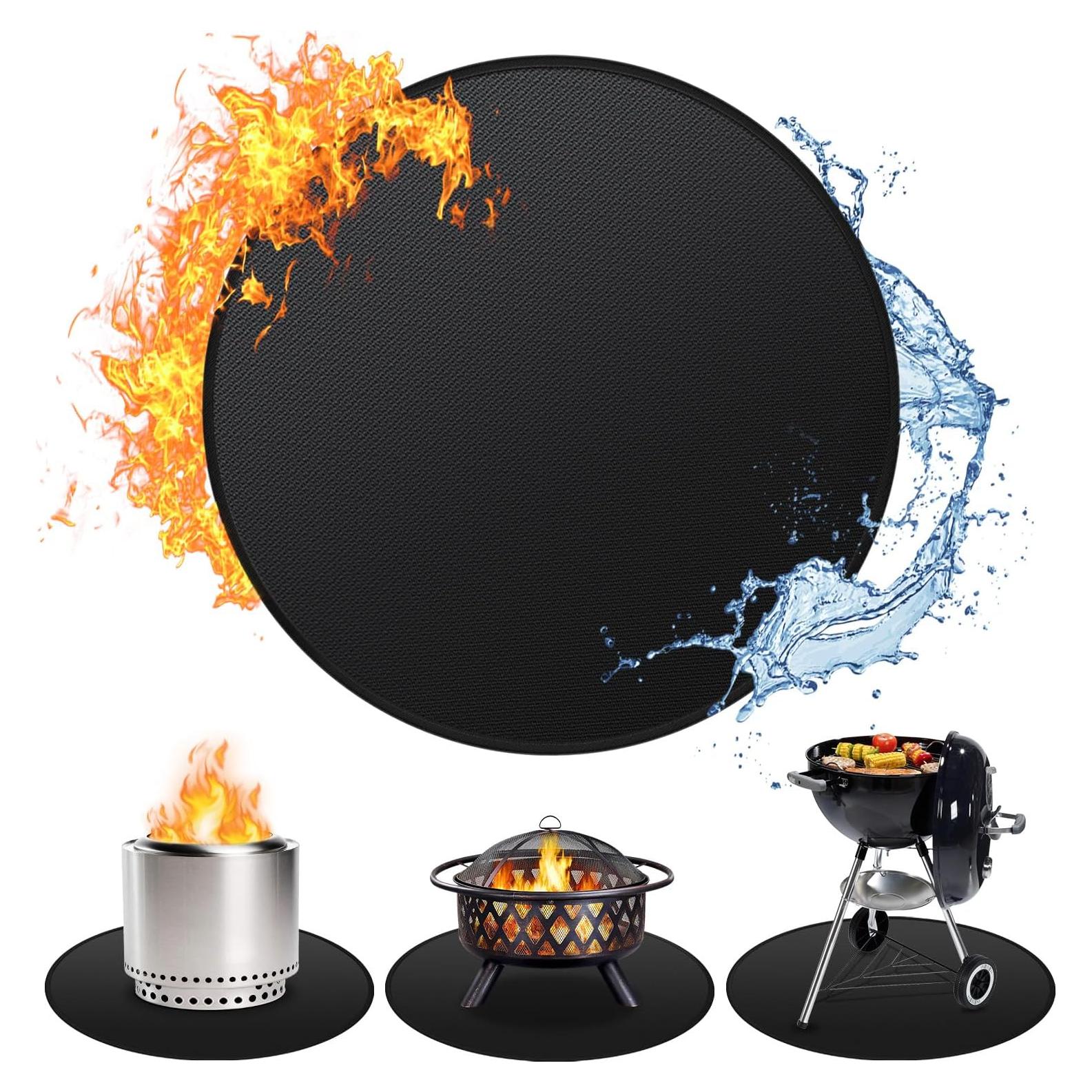 Alfombrilla Redonda a Prueba de Fuego Huchiz 91.4 cm