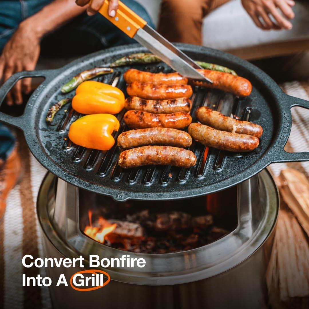 Parrilla de Hierro Fundido Solo Stove Bonfire con Hub 52 cm