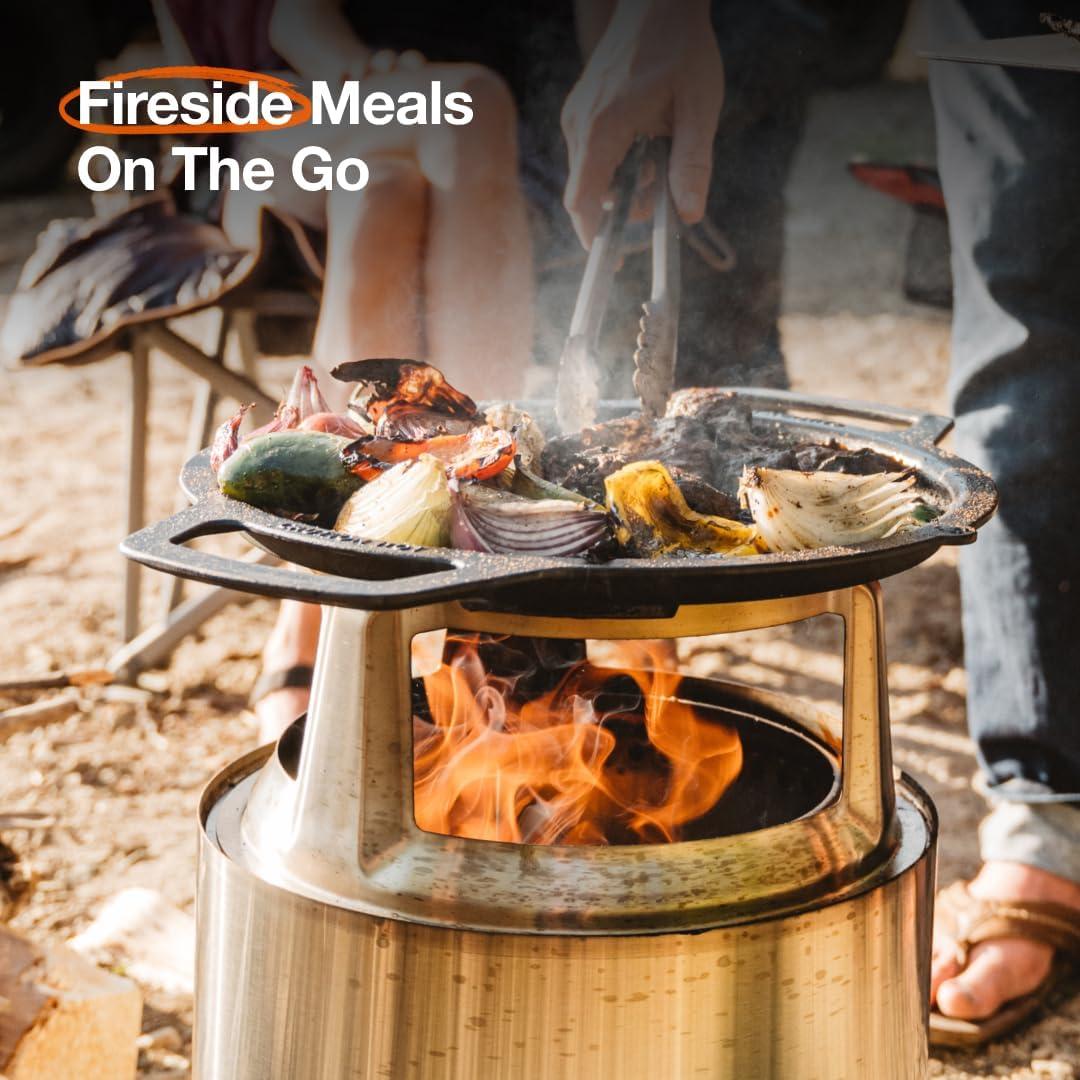 Parrilla de Hierro Fundido Solo Stove Bonfire con Hub 52 cm