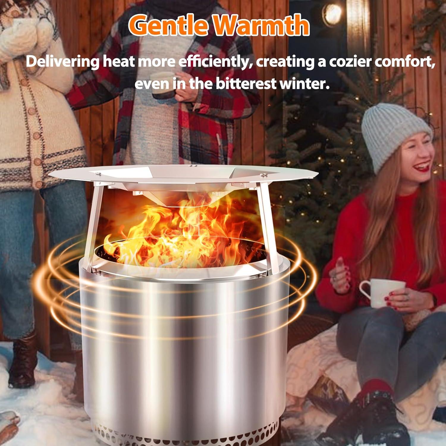 Deflector de Calor Uniflasy para Fogata Bonfire 62.5 cm Acero Inoxidable