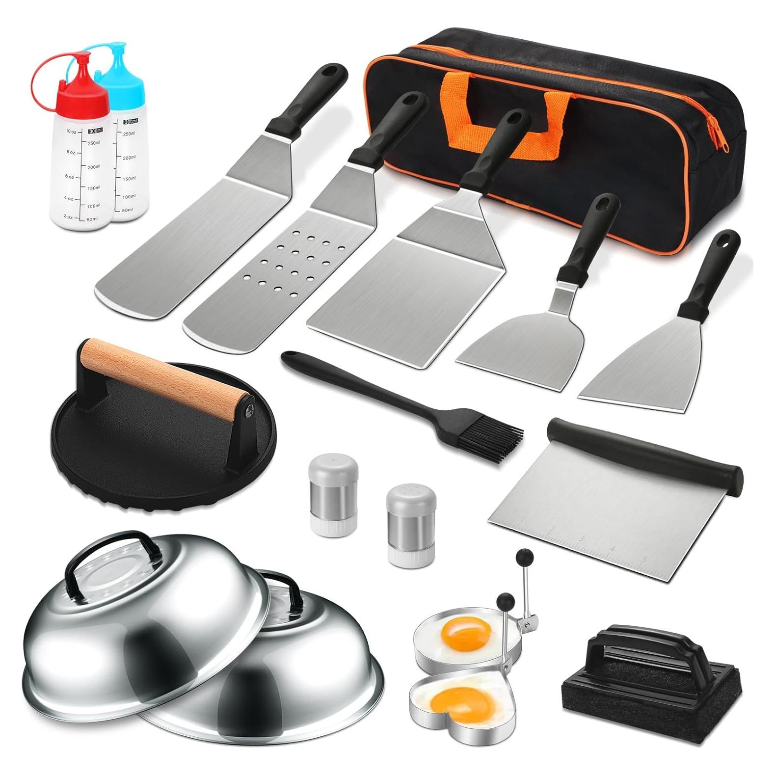 Kit de Accesorios para Parrilla EWFEN 19 Piezas Acero Inoxidable