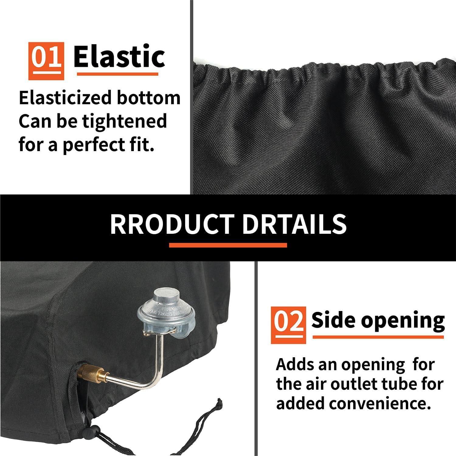 Cubierta de Parrilla TURLIOARN 22" Impermeable 600D Oxford