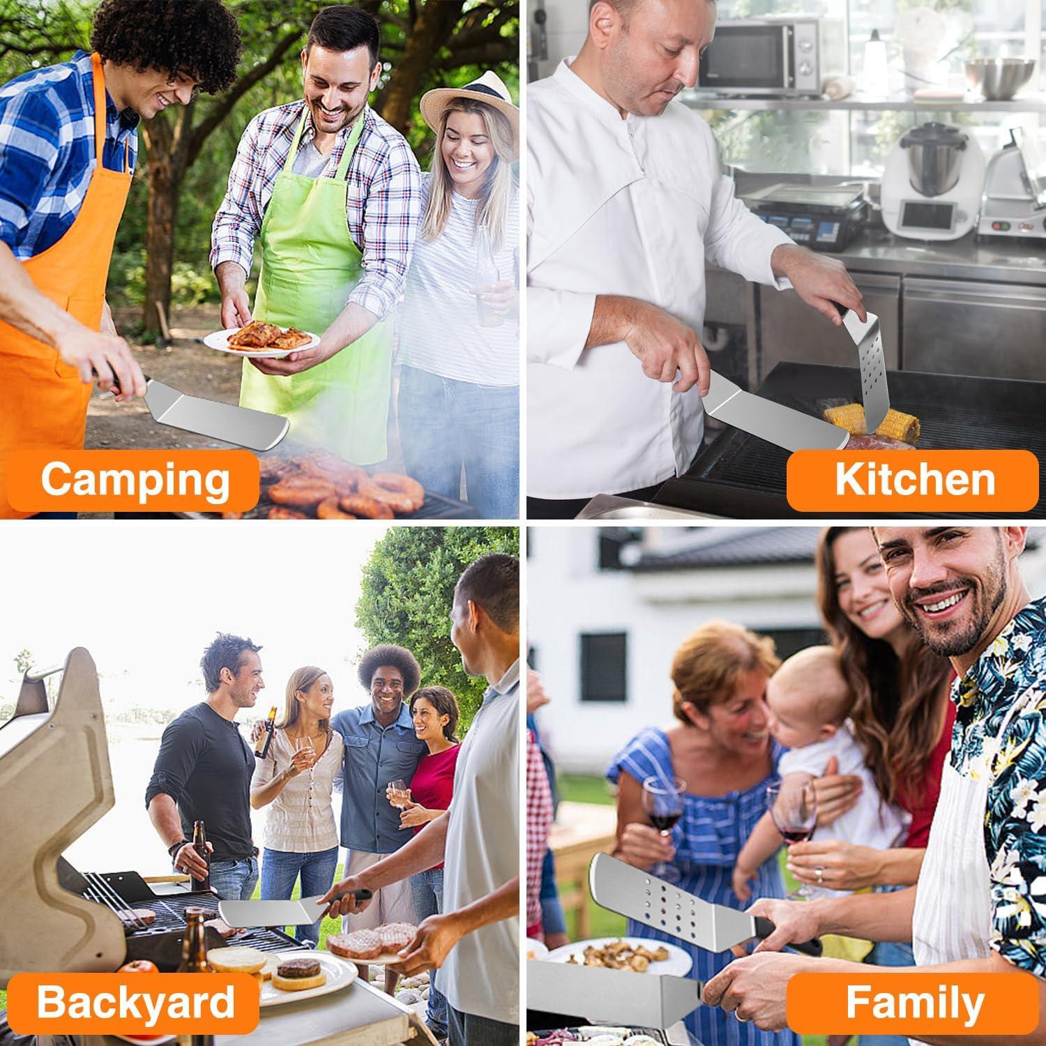 Kit de Accesorios para Parrilla Blackstone 25 Piezas Acero Inoxidable