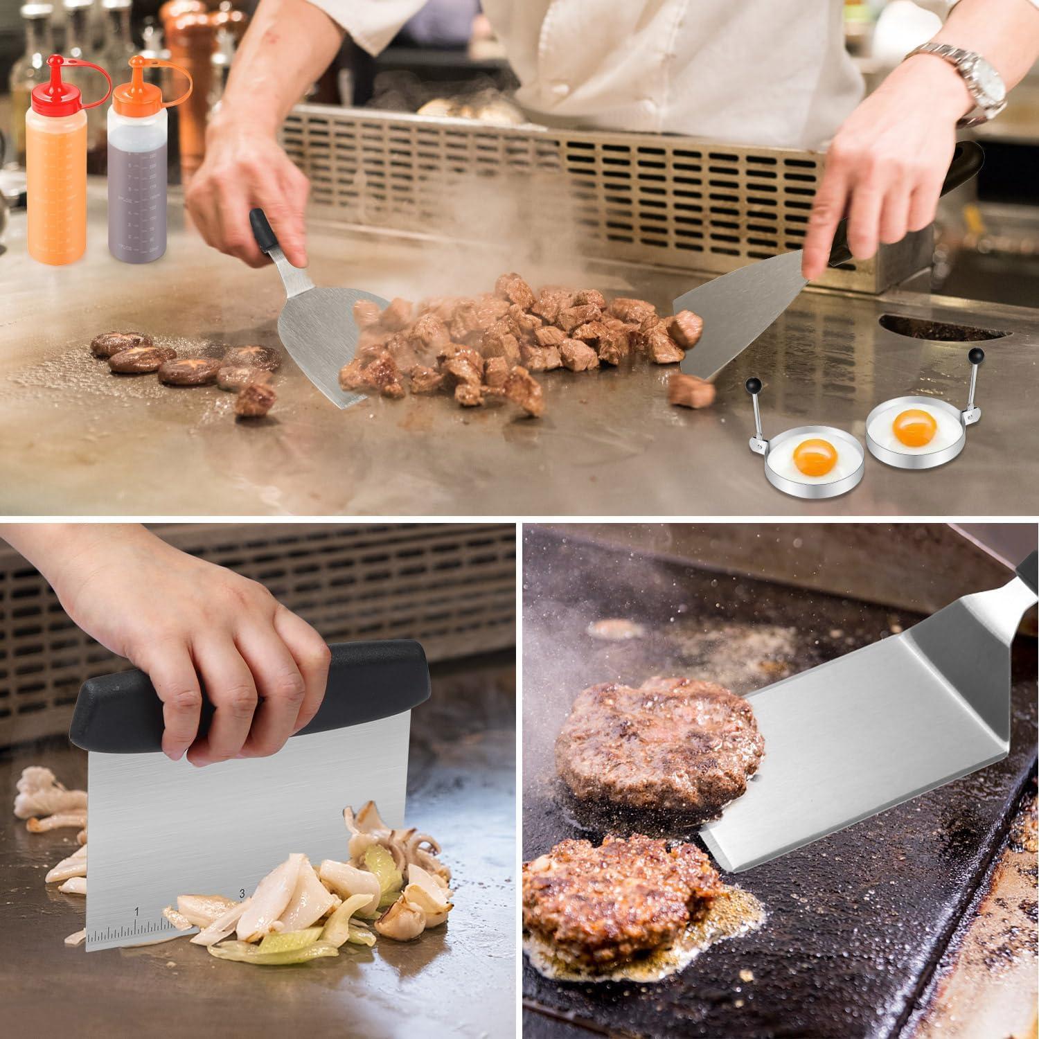 Kit de Accesorios para Parrilla Blackstone 25 Piezas Acero Inoxidable